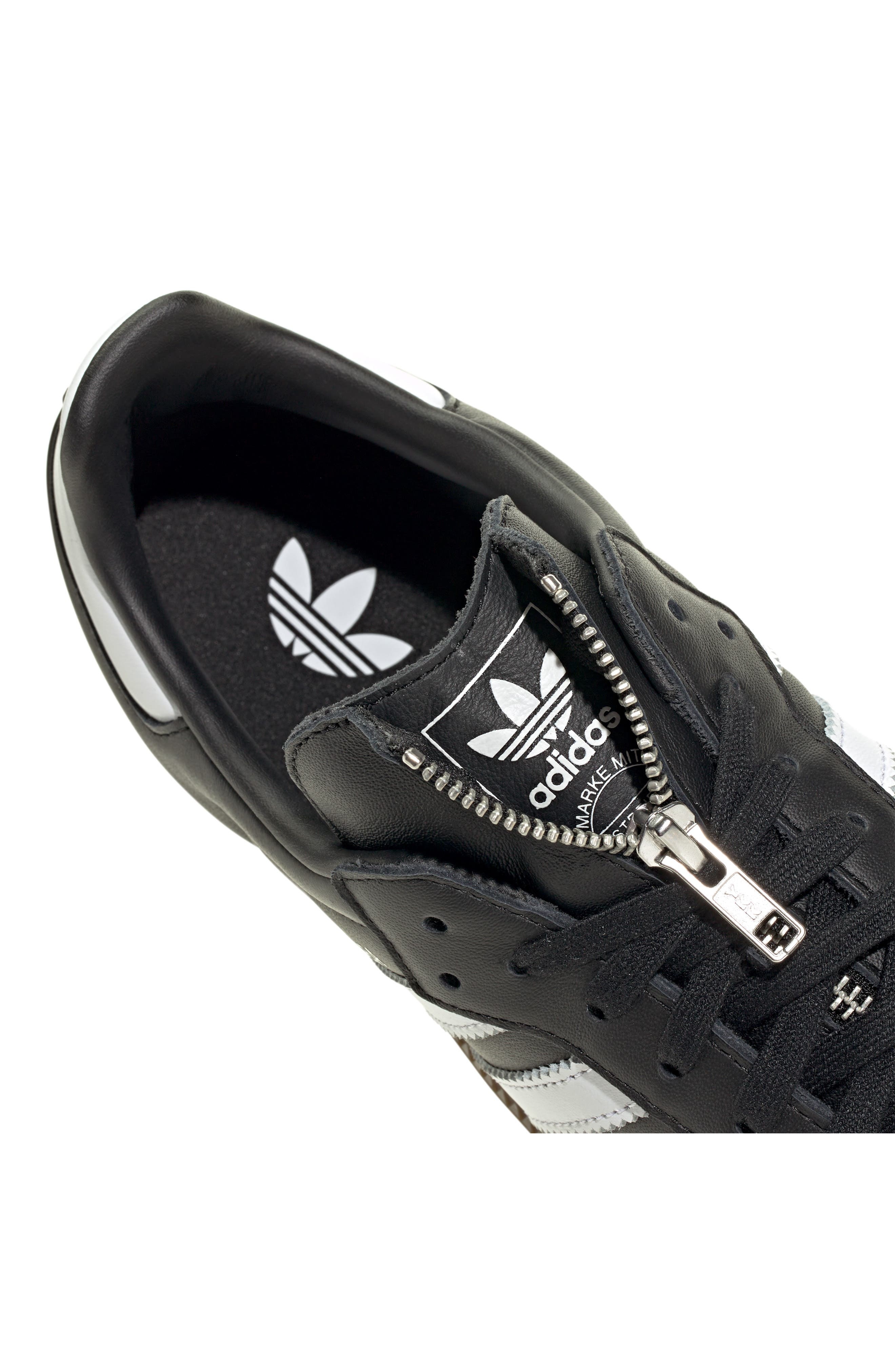 adidas x Jeremy Scott Samba OG Sneaker in Black/White/Gum at Nordstrom - 9