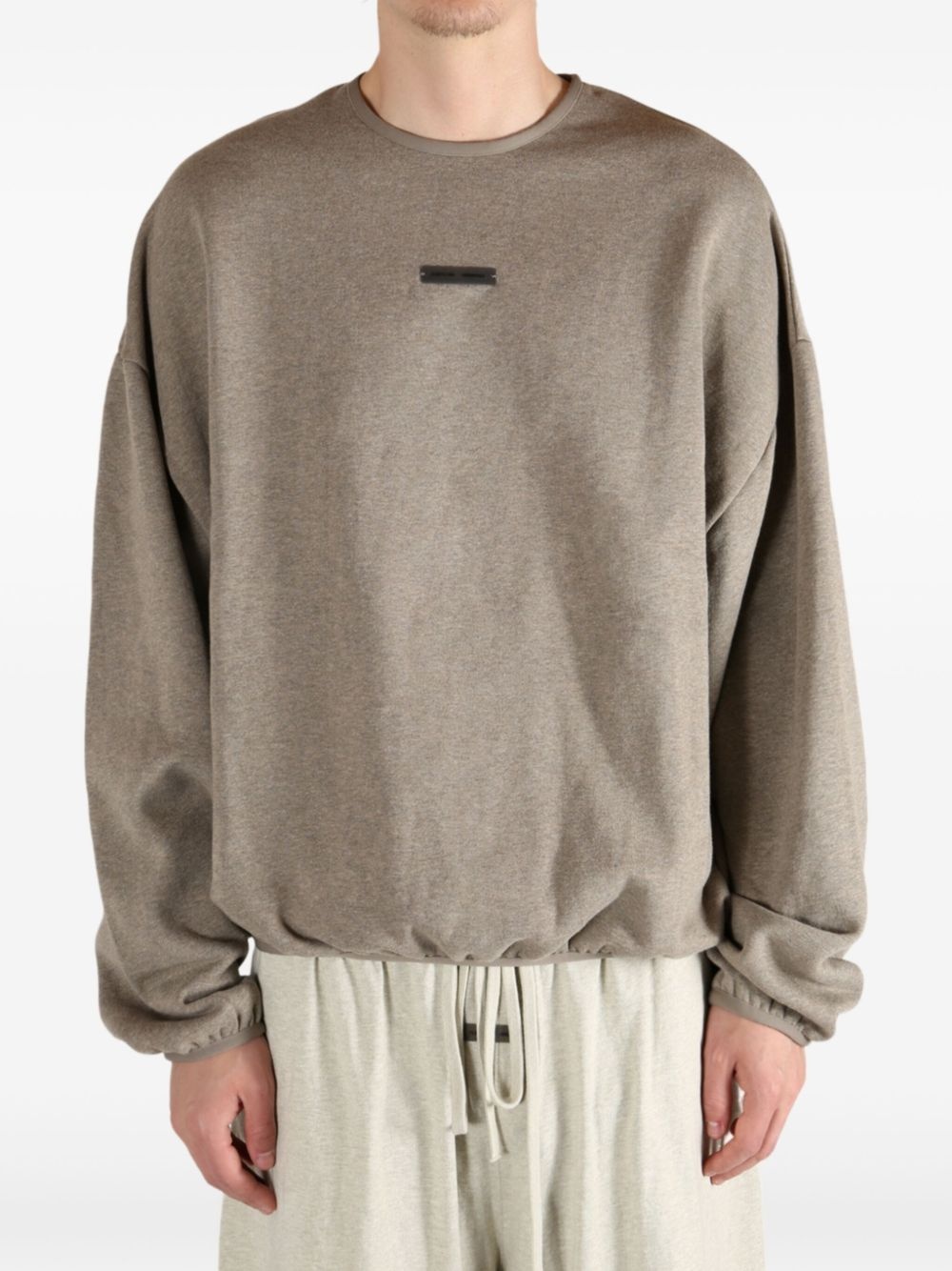 elasticated-hem sweatshirt - 2