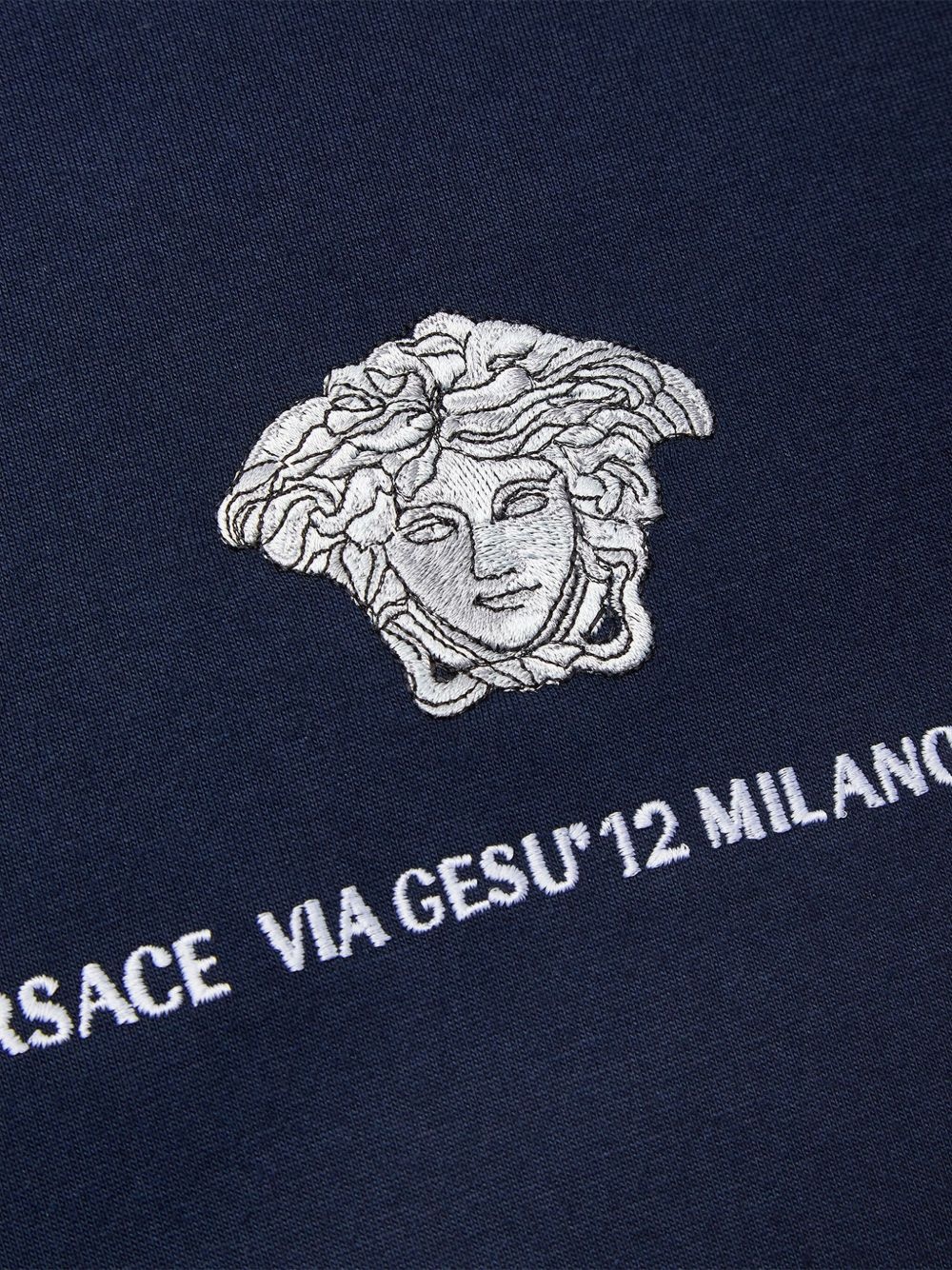 embroidered-Medusa Head T-shirt - 3