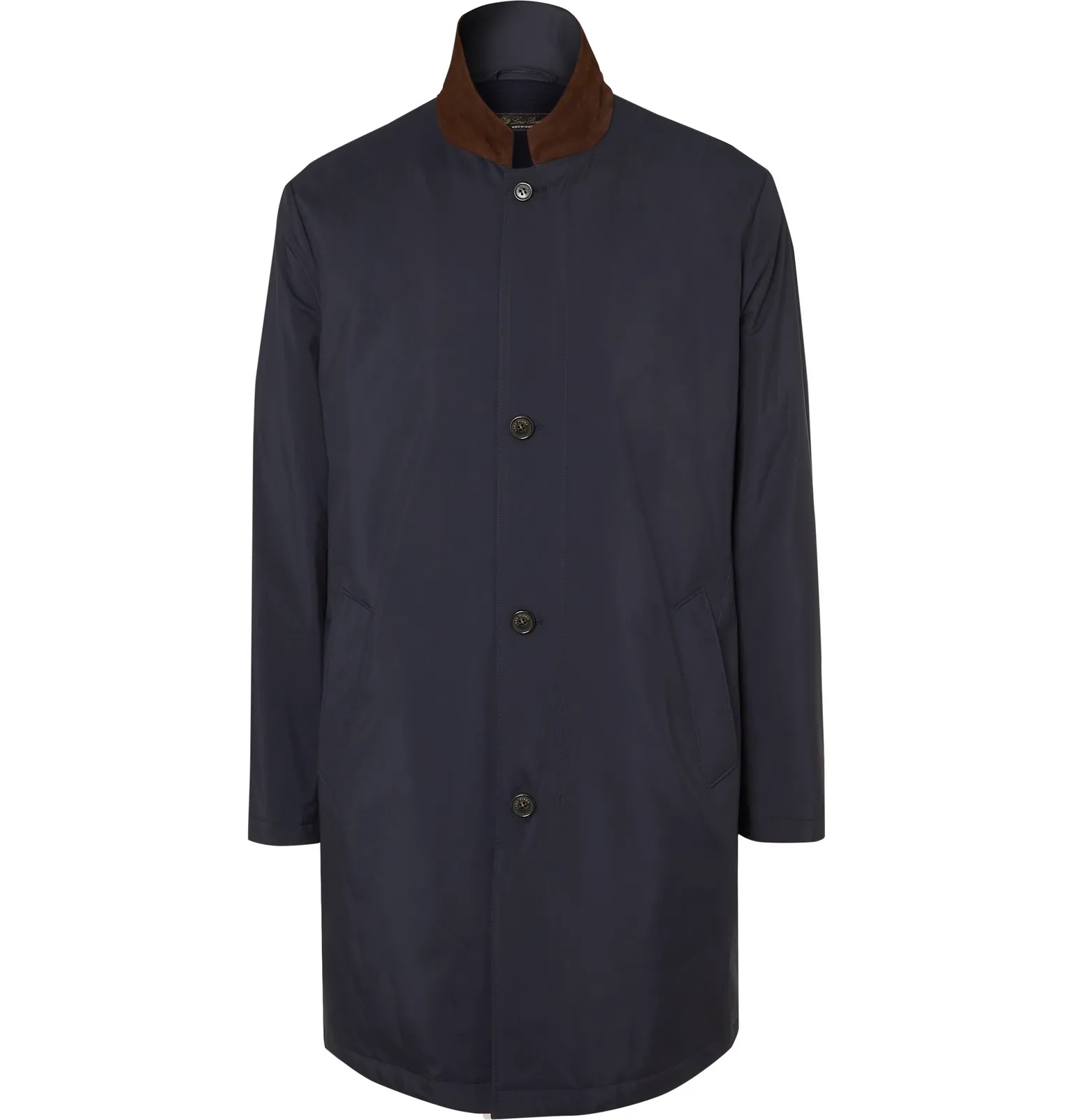 Windmate Suede-Trimmed Storm System Nylon Overcoat - 1