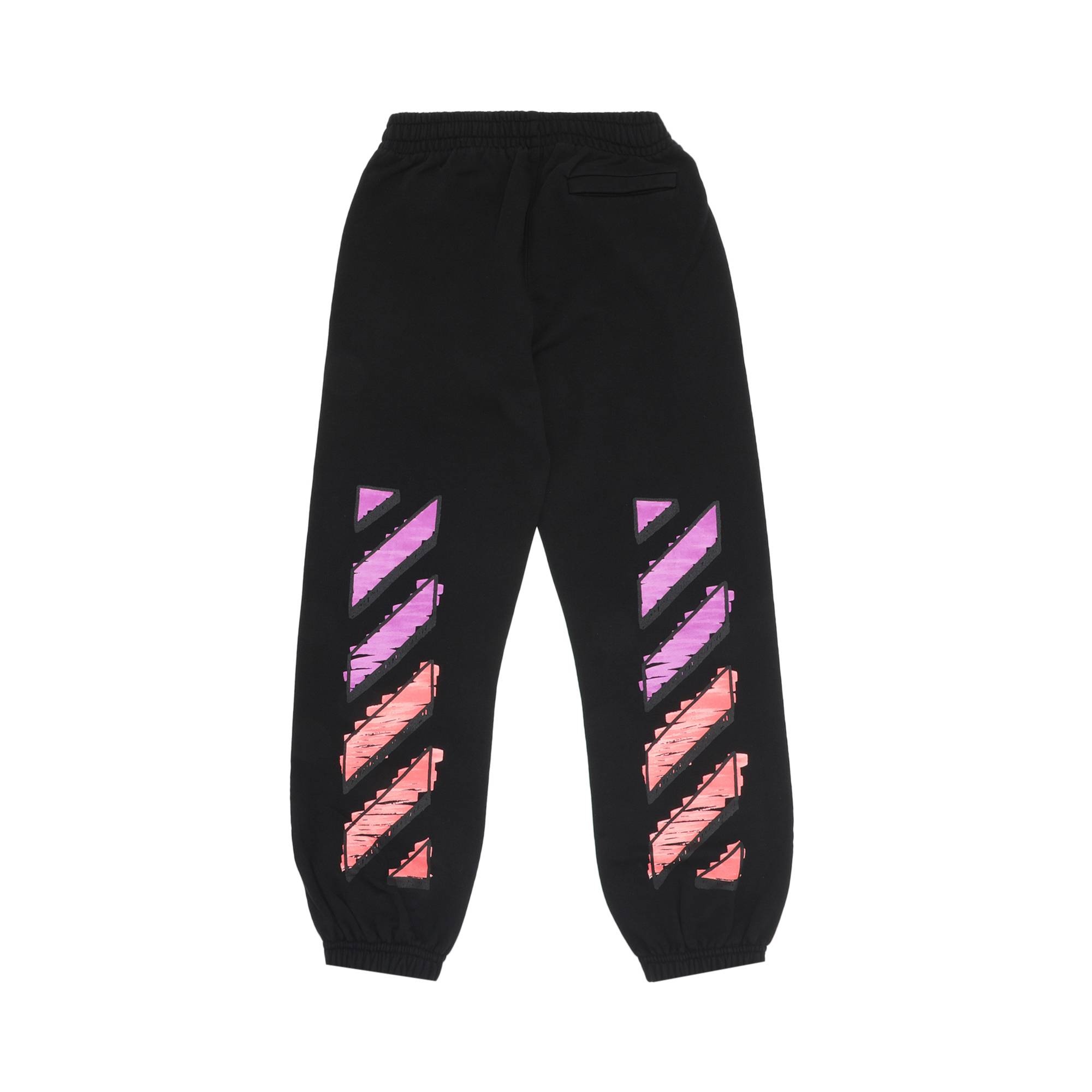 Off-White Marker Sweatpant 'Black/Fuchsia' - 2