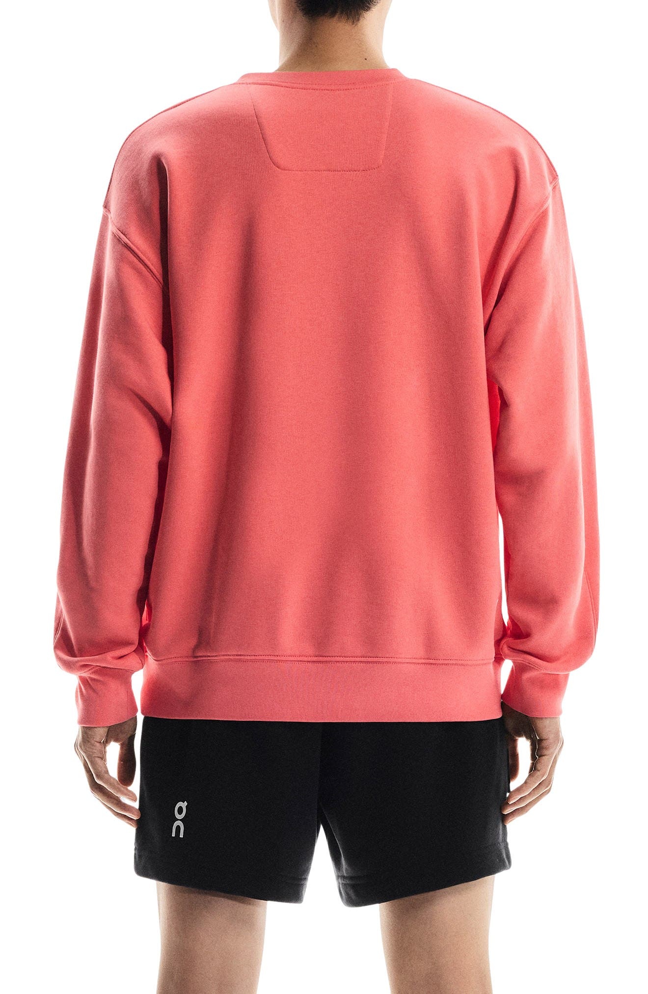 Club Crewneck Cotton Blend Sweatshirt in Coral at Nordstrom - 2