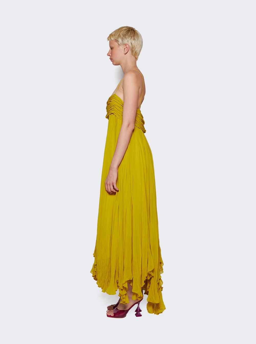 Lally Dress Chartreuse - 4