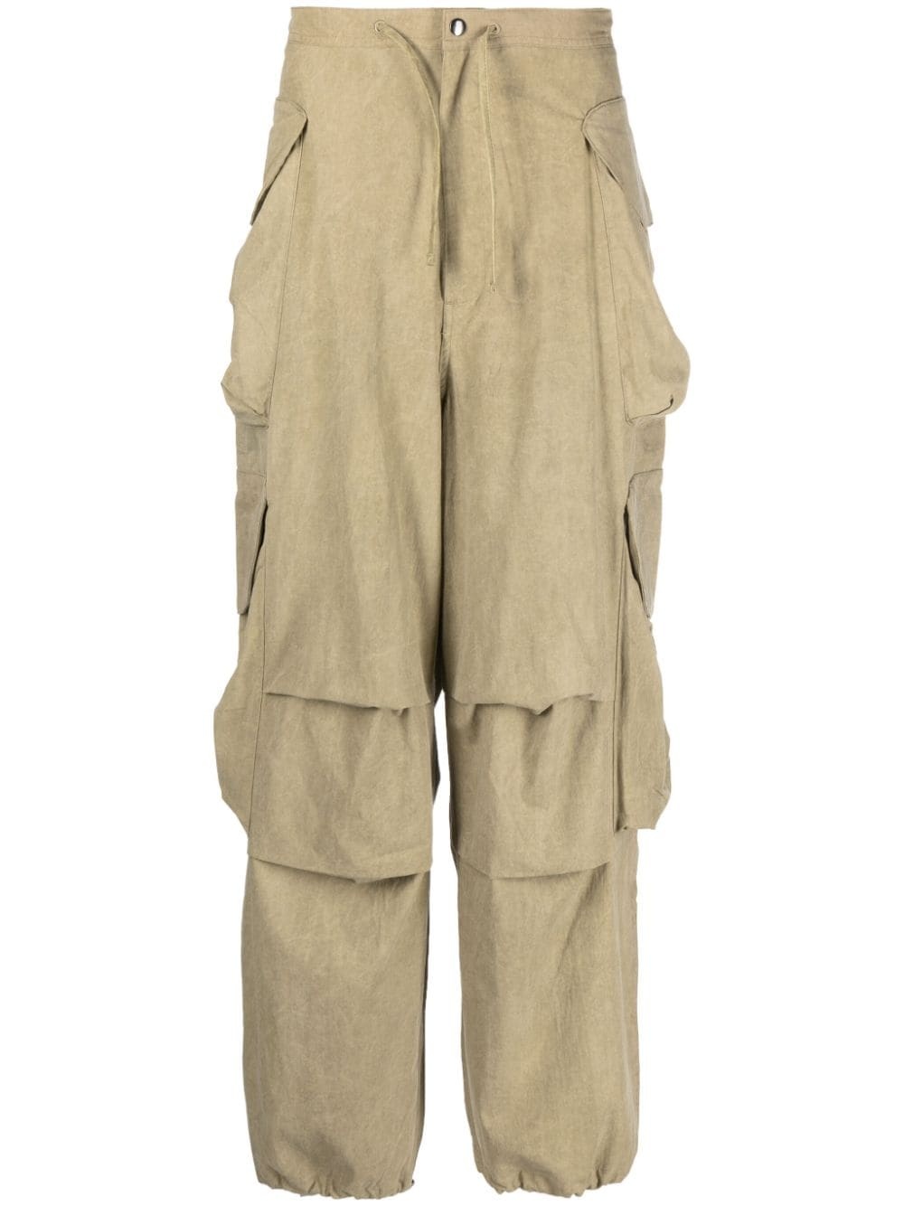 Gocar cotton-blend cargo trousers - 1