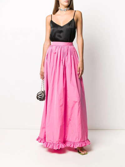 MSGM ruffle-hem long skirt outlook