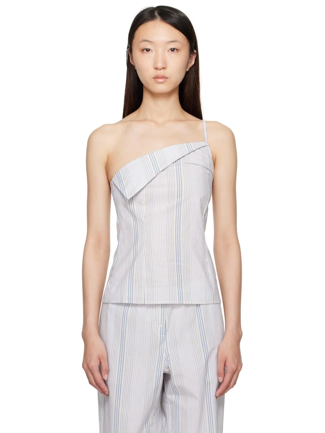 Blue & White Jacuzzi Top - 1