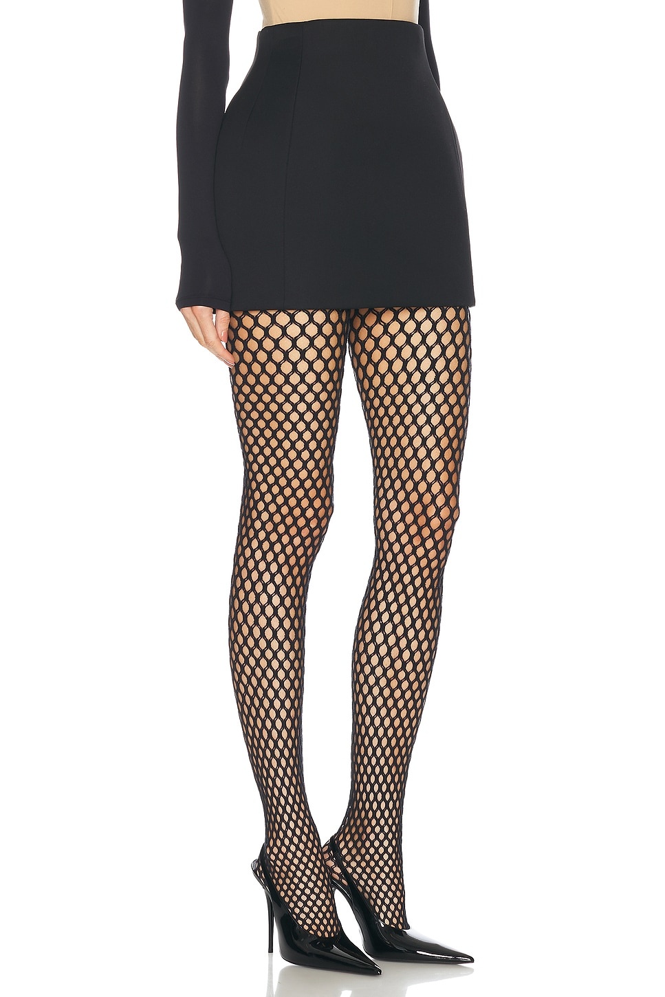 x Rosie Huntington-Whiteley RHW Sculpted Mini Skirt - 2
