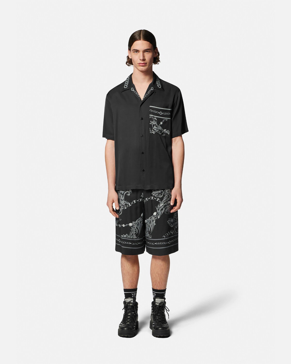 Chain Couture Short-Sleeved Shirt - 2