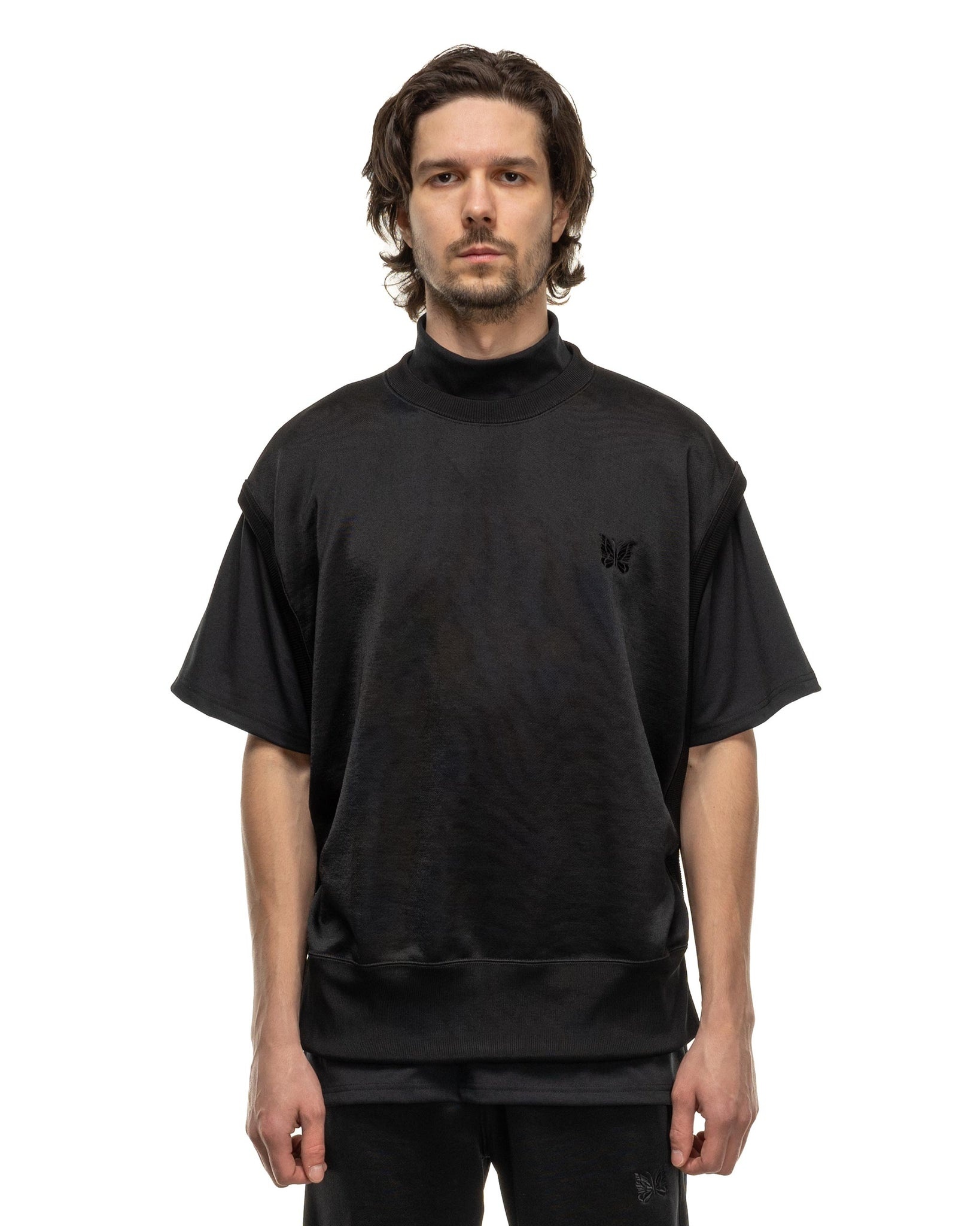 NEEDLES Sleeveless Tee - C/PE Bright Jersey Black