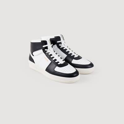 Sandro Leather high-top sneakers outlook