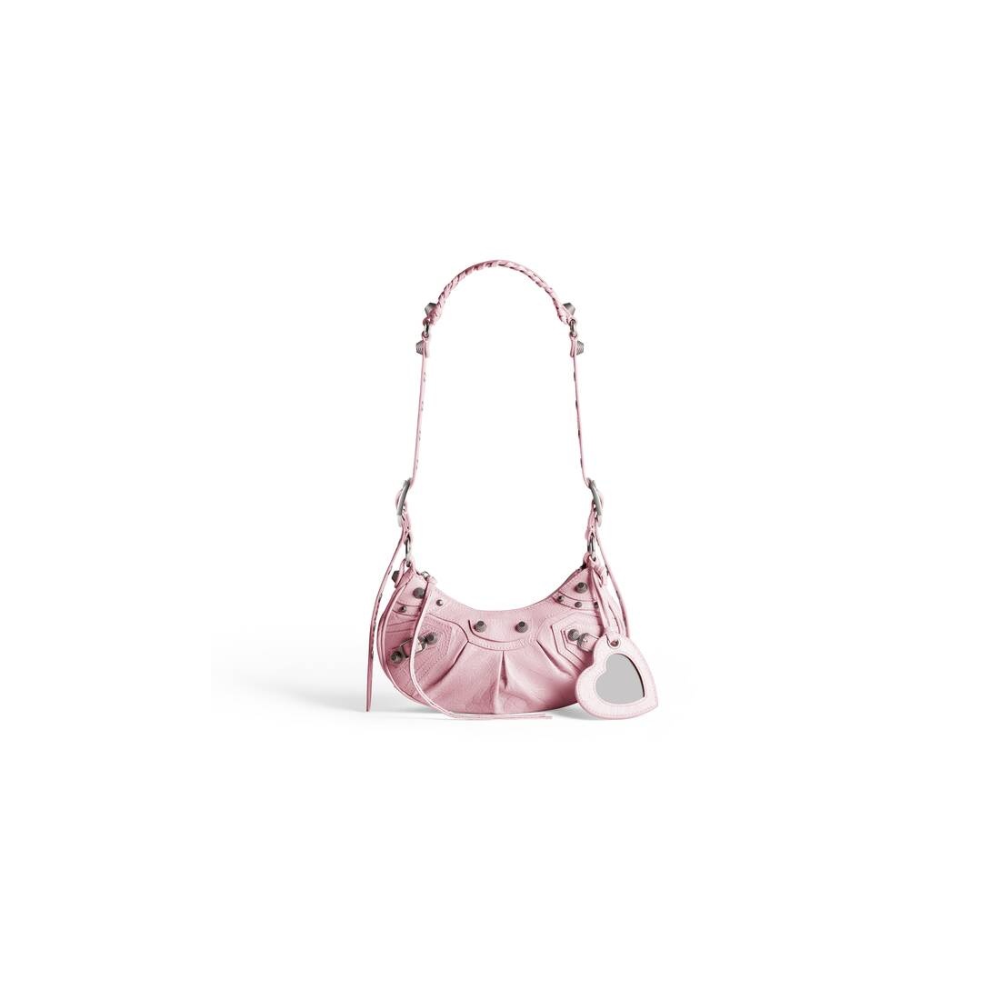 Balenciaga Women's Neo Cagole Xs Handbag in Denim - Pink