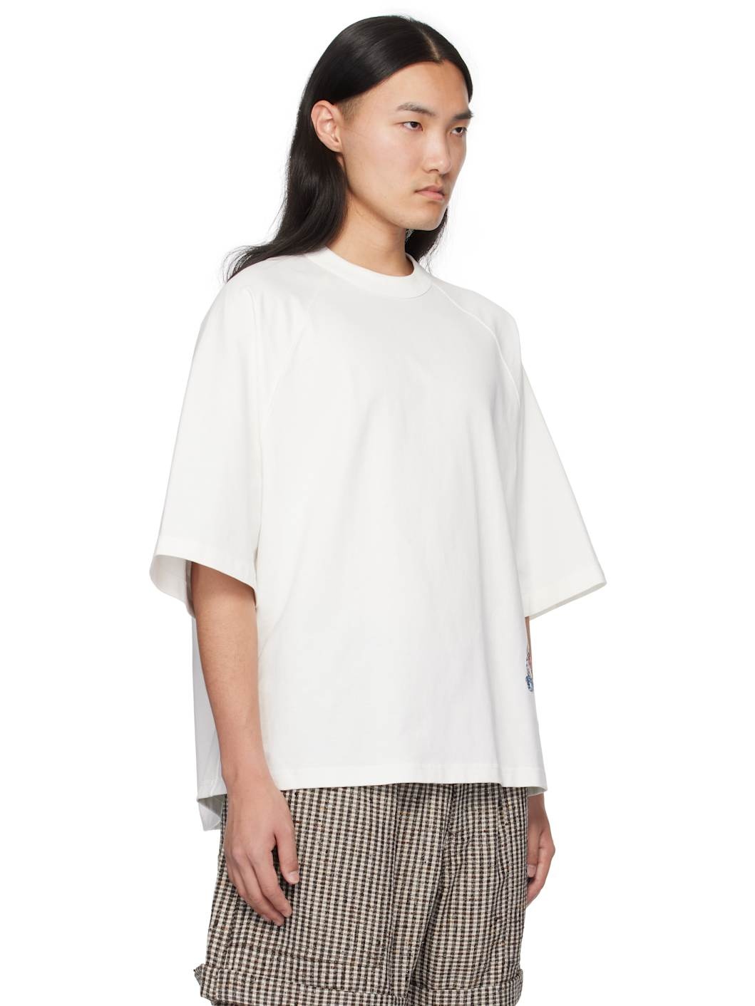 White Soft Cotton Jersey T-shirt - 2