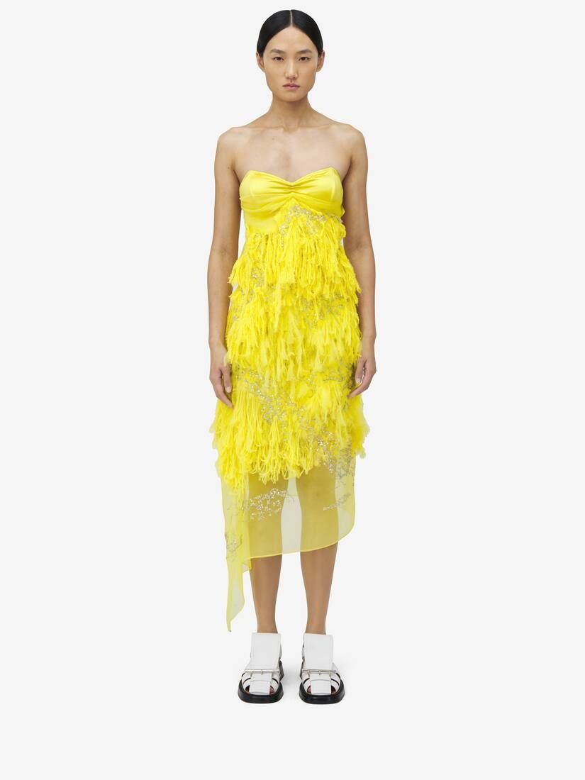 Shredded Embroidery Dress - 2