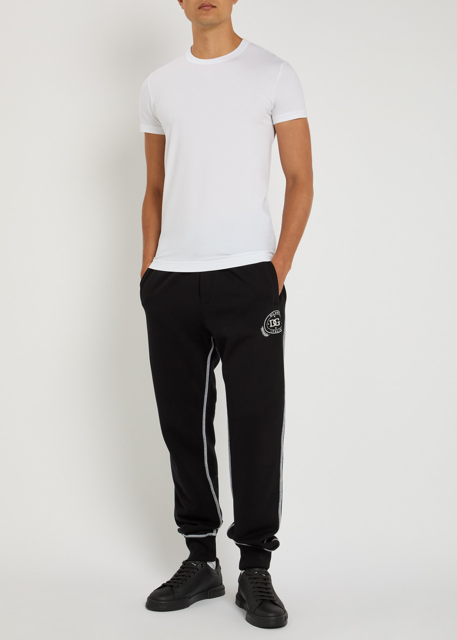 Dolce & Gabbana Logo-embroidered Cotton Sweatpants - 4