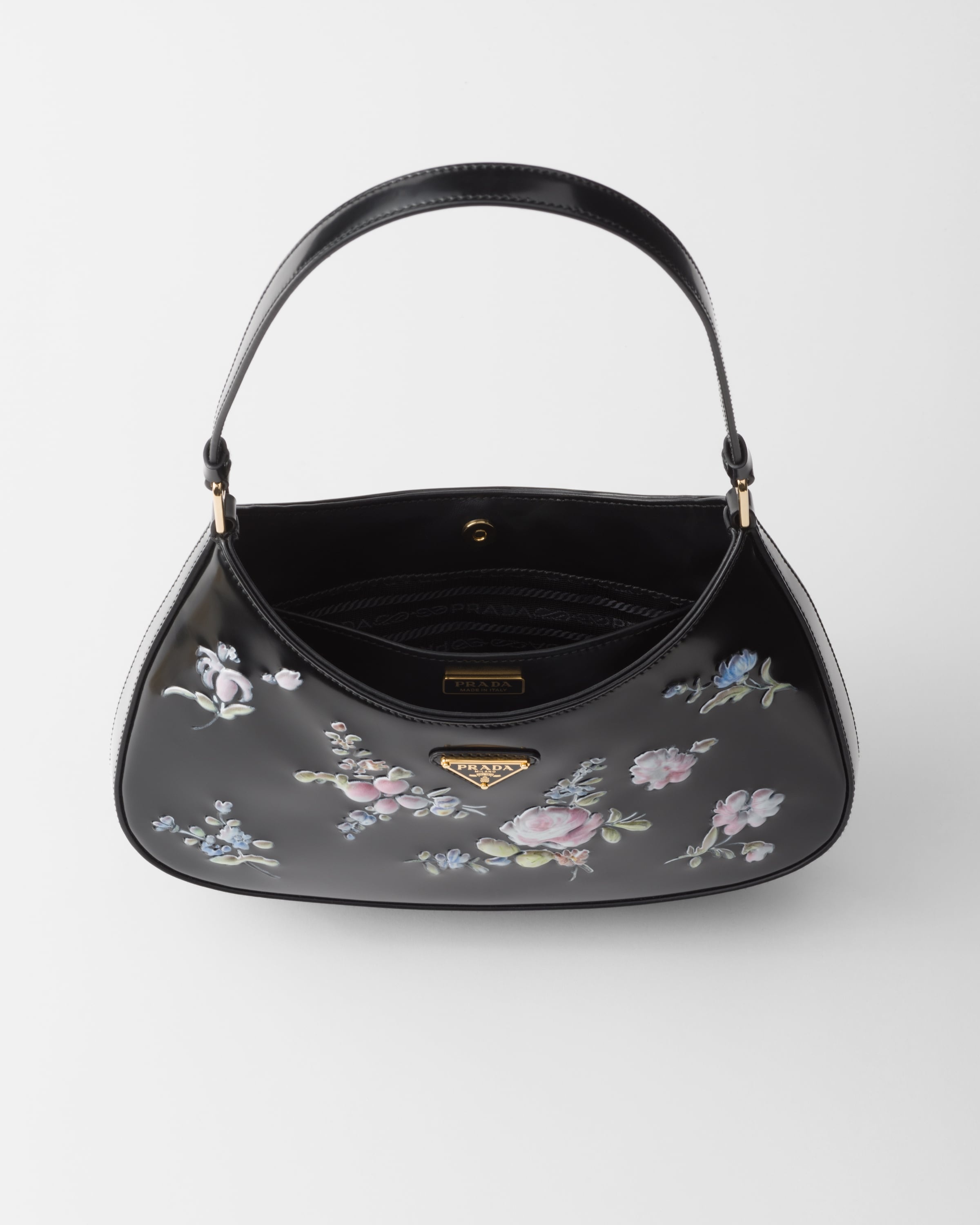 Prada Cleo printed brushed leather shoulder bag - 4
