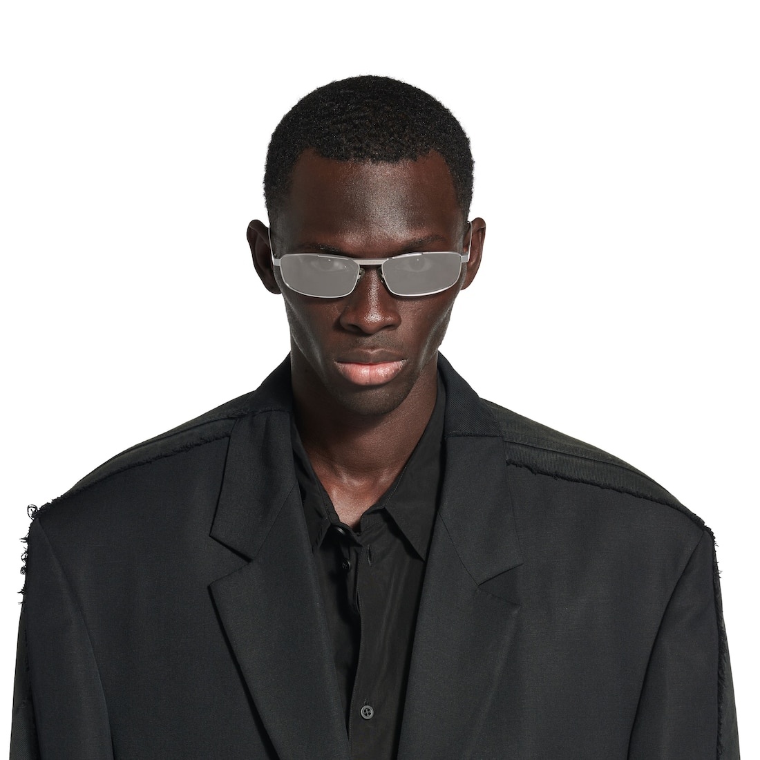Tag 3.0 Rectangle Sunglasses  in Light Grey - 6