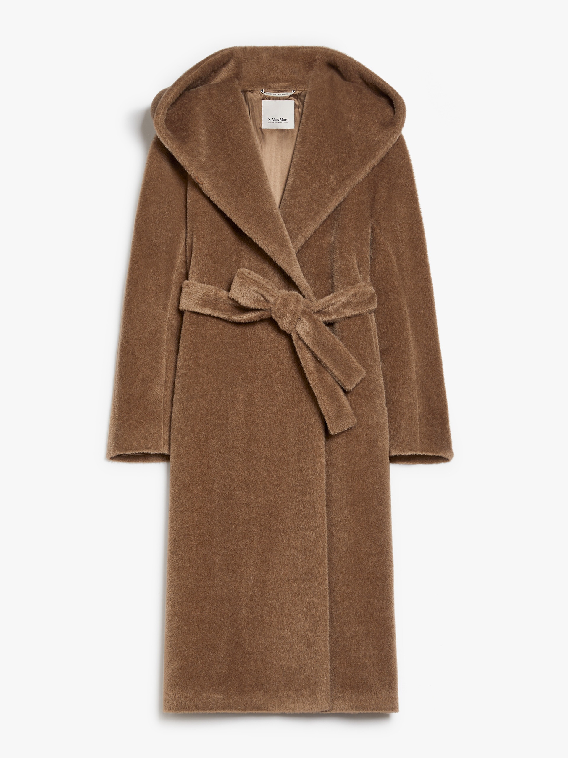 ELIANA Alpaca and wool coat with belt - 1