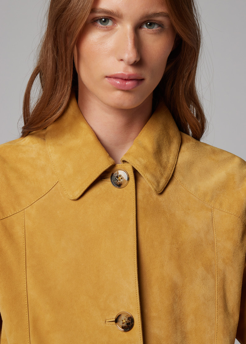 Women's Yellow Suede Jacket 9