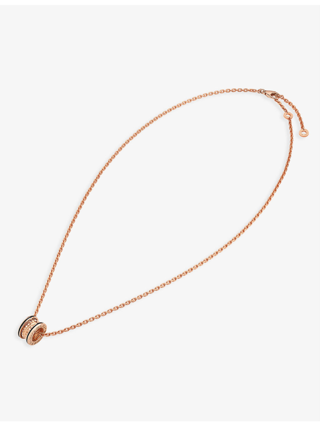 B.zero1 18ct rose-gold and ceramic pendant necklace - 2
