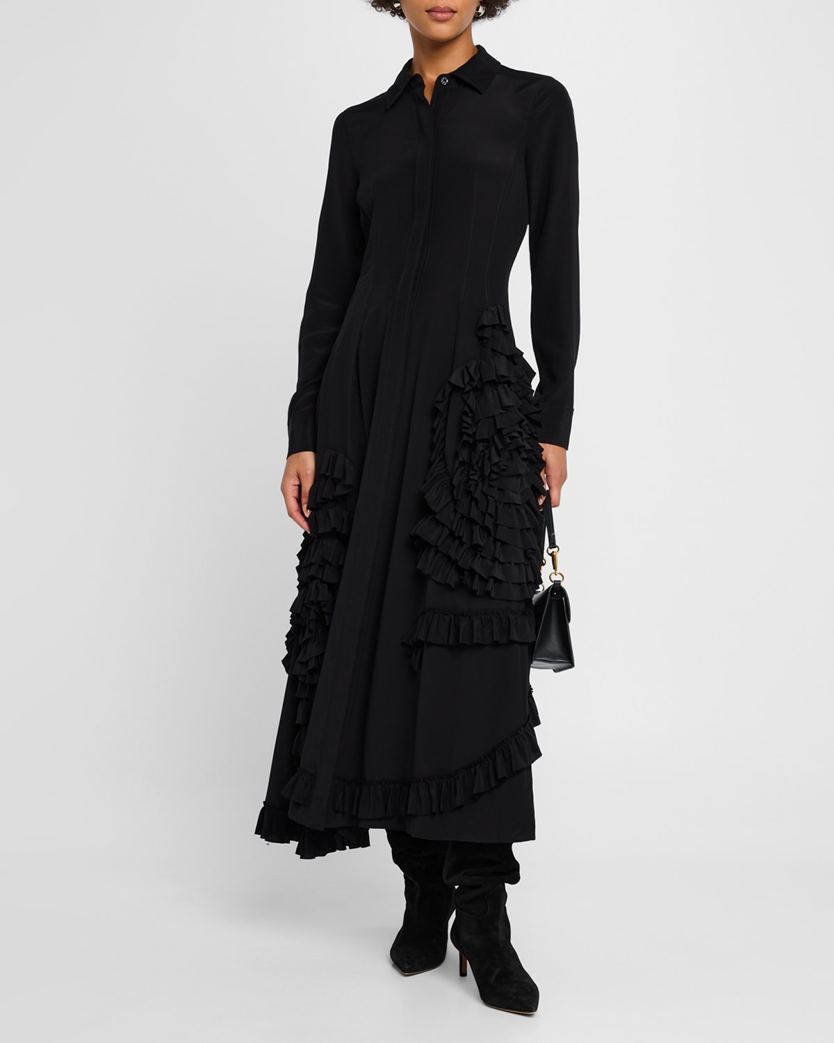 Gwen Ruffled Maxi Shirtdress - 4