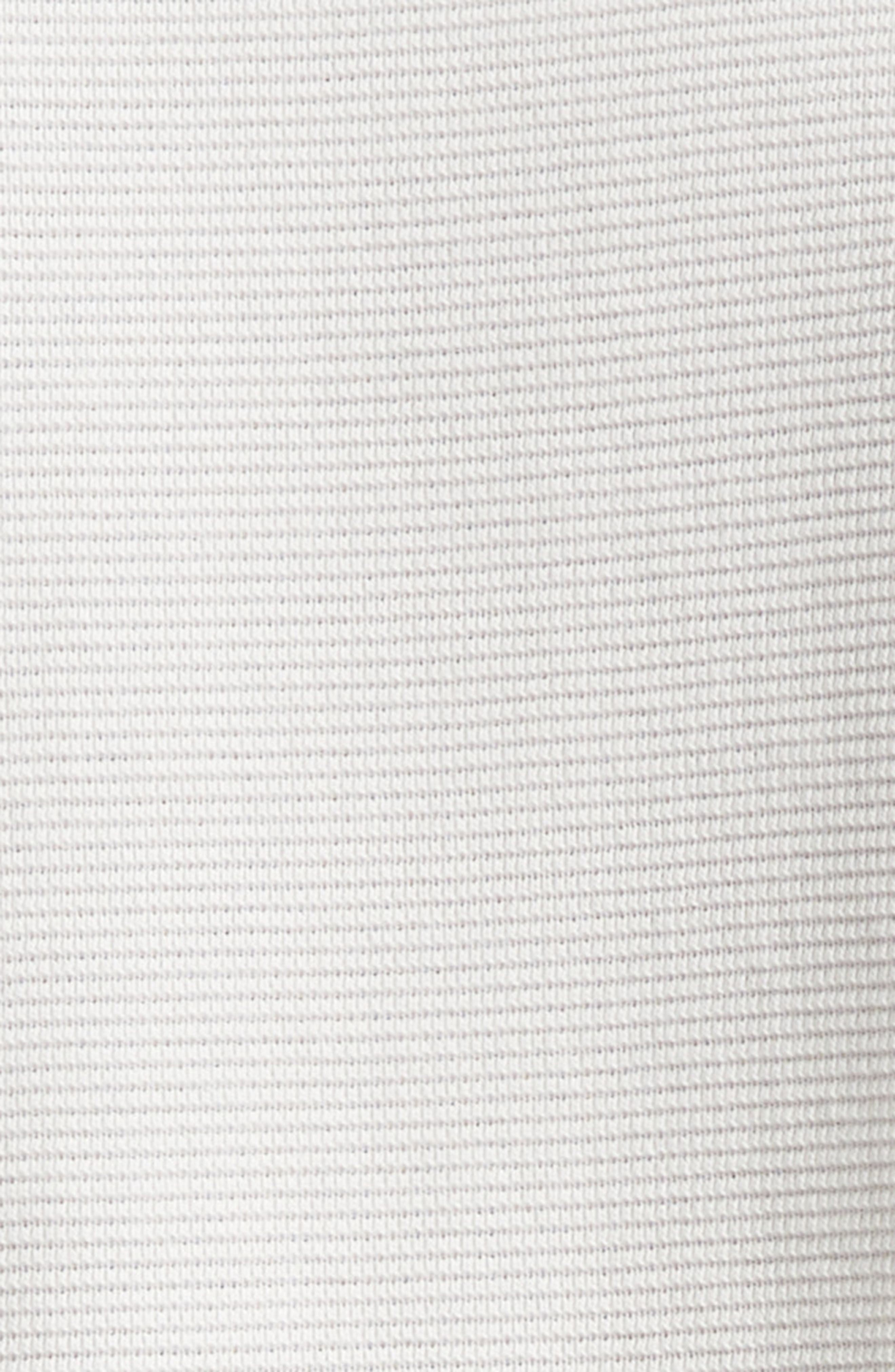 Thom Browne Stripe Trim Waffle Stitch Polo in Natural White at Nordstrom - 6