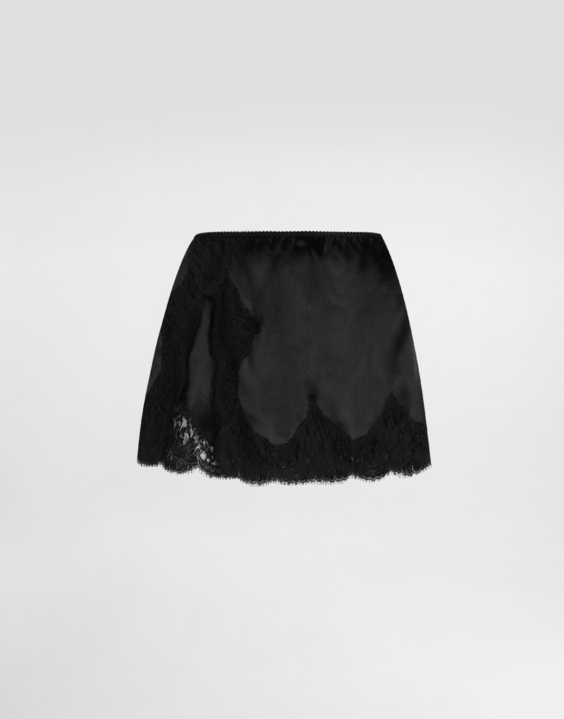 Short satin skirt 1