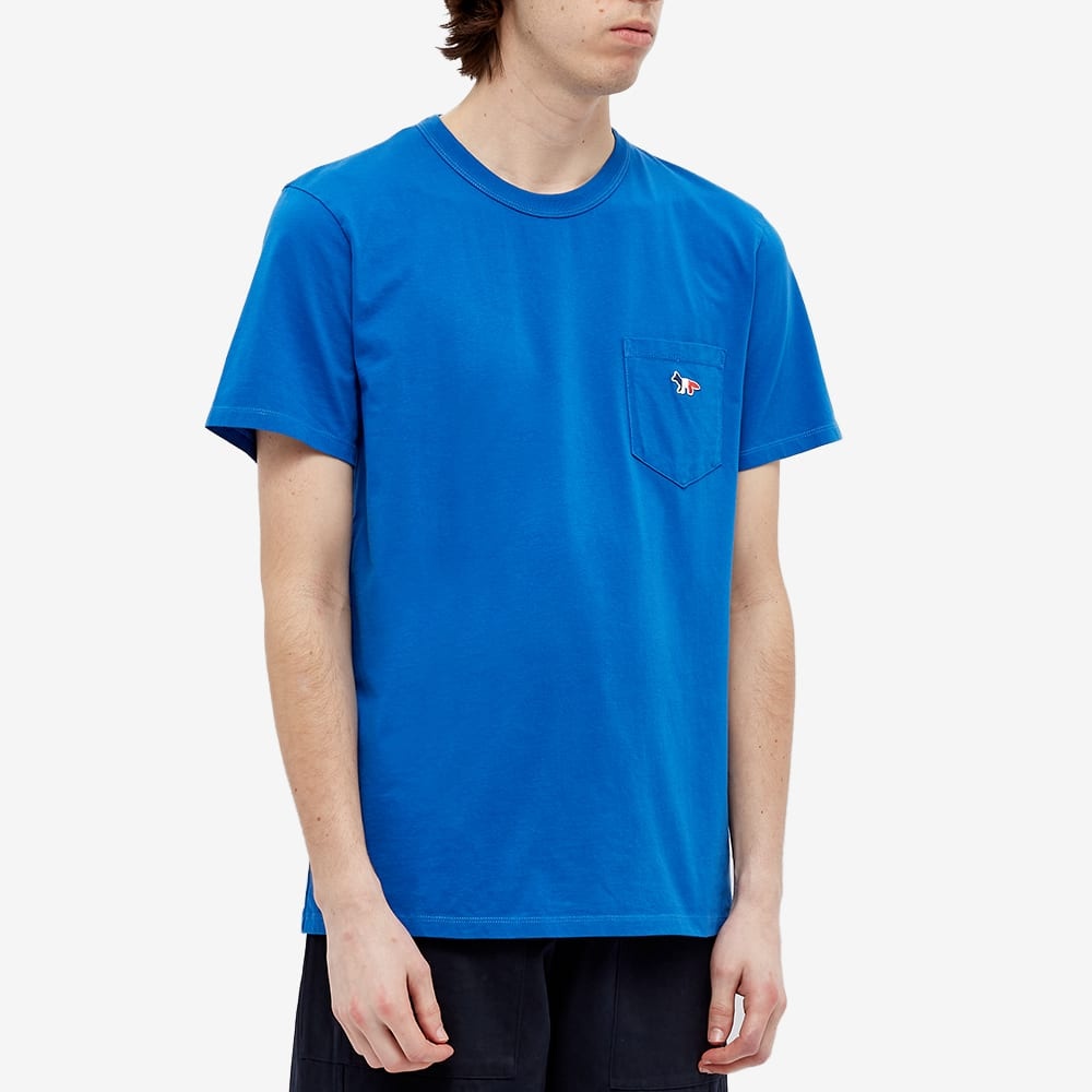 Maison Kitsuné Tricolor Fox Patch Pocket Tee - 3