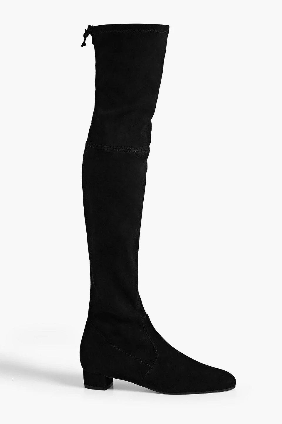 Genna stretch-suede thigh boots - 1
