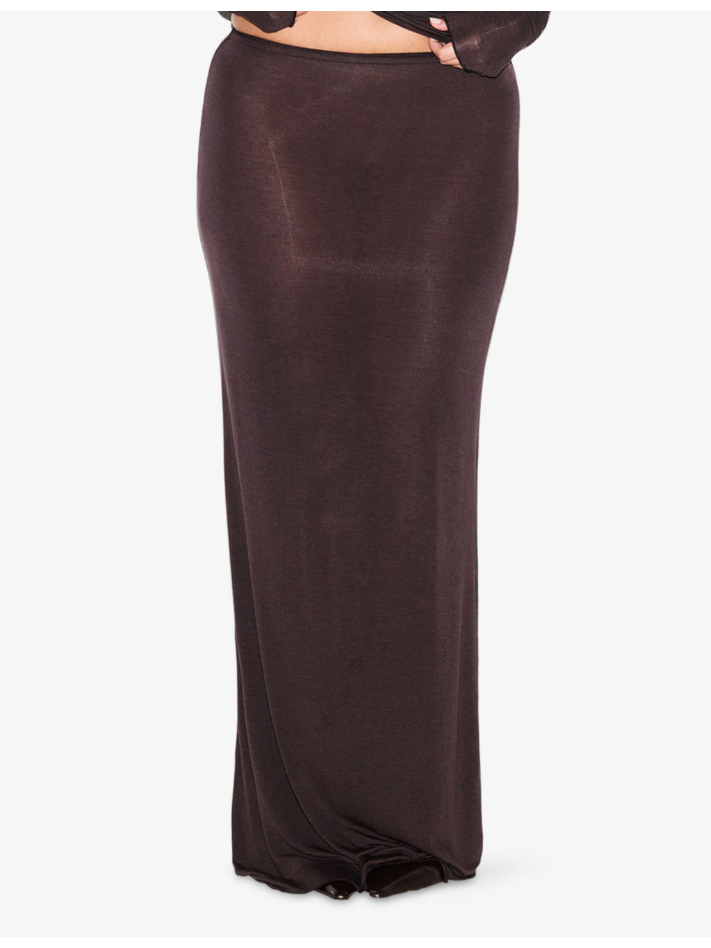 Sheer Mid-Rise Stretch-Modal Maxi Skirt - 3