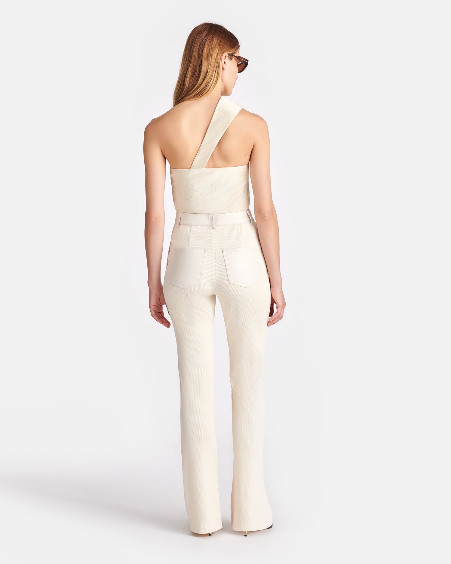 Twisted Crisp-Satin Top - 4