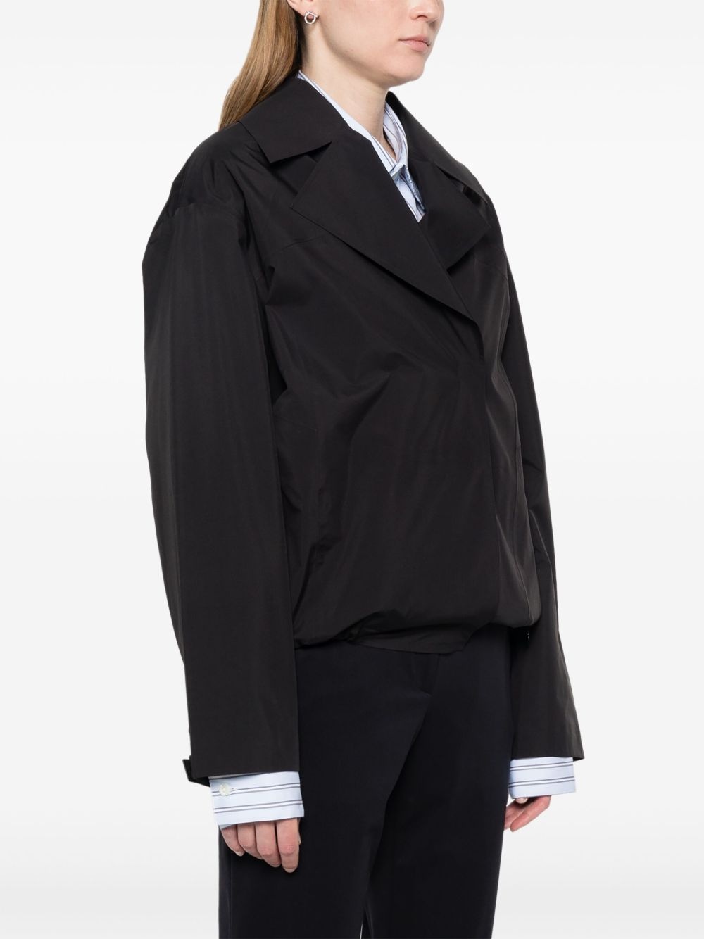 logo-plaque waterproof jacket - 3