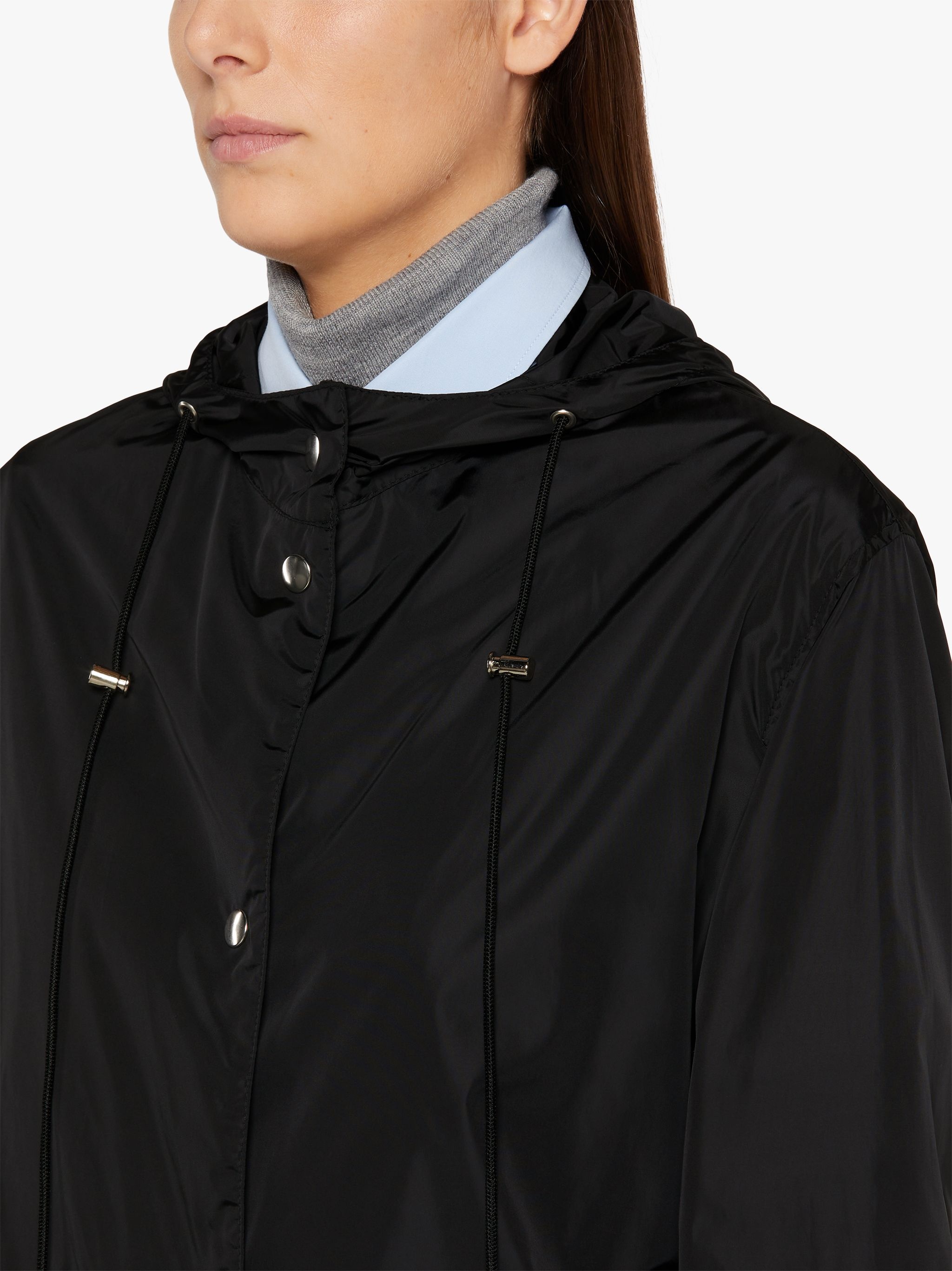 MAISIE BLACK NYLON FIELD JACKET | LMJ-017 - 5