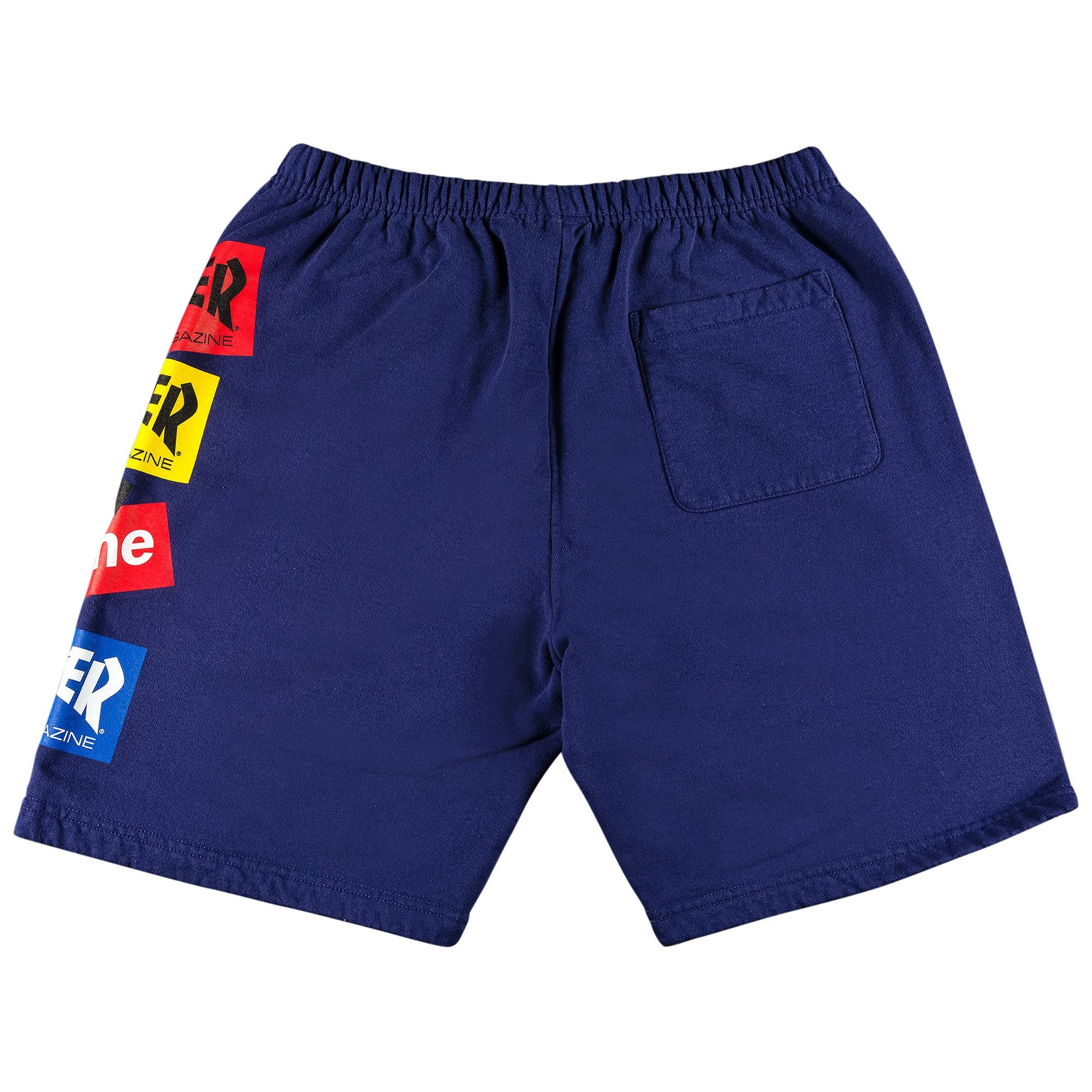 Supreme x Thrasher Multi Logo Sweatshort 'Washed Navy' - 2