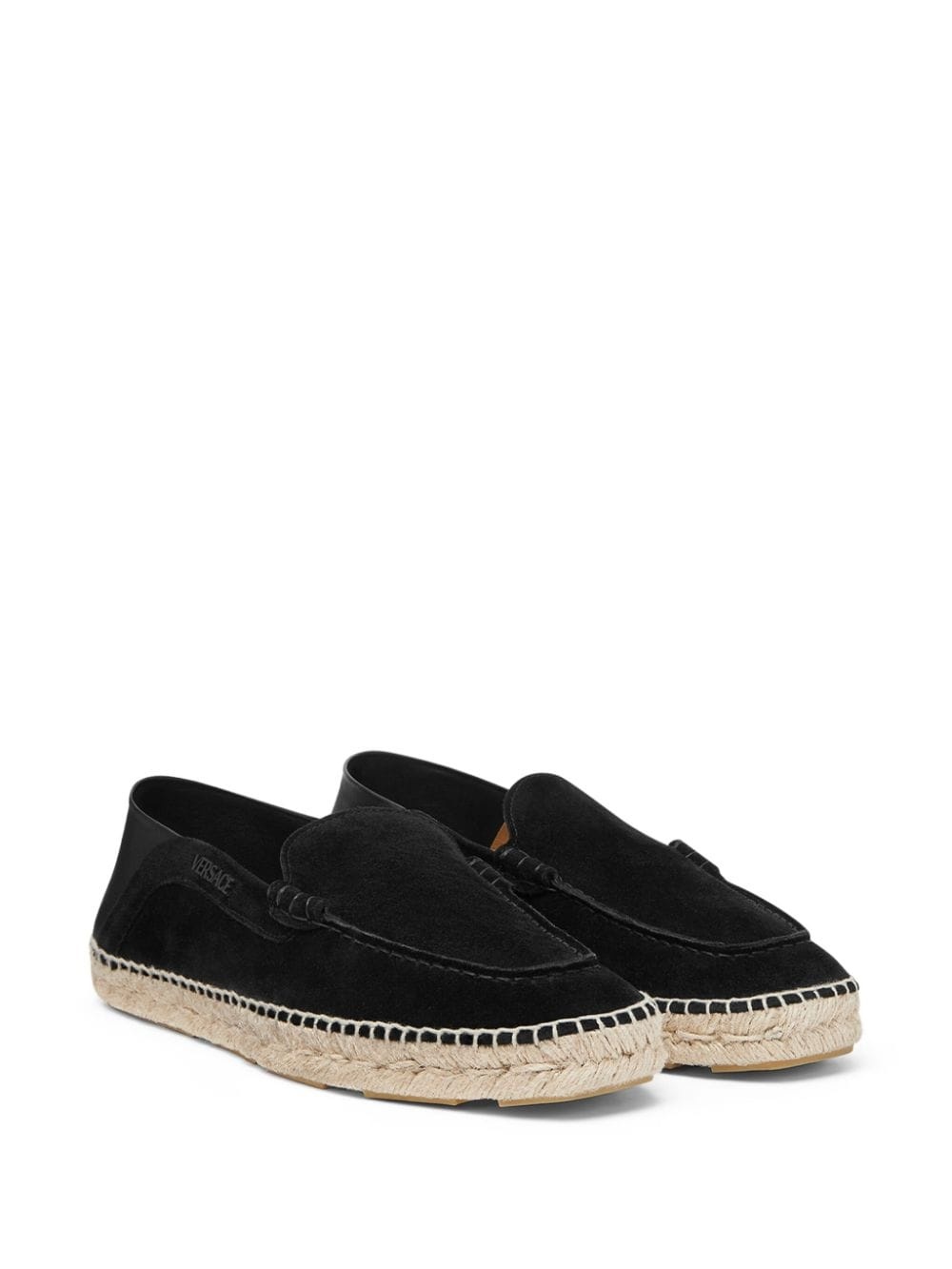 logo-print suede espadrilles - 2