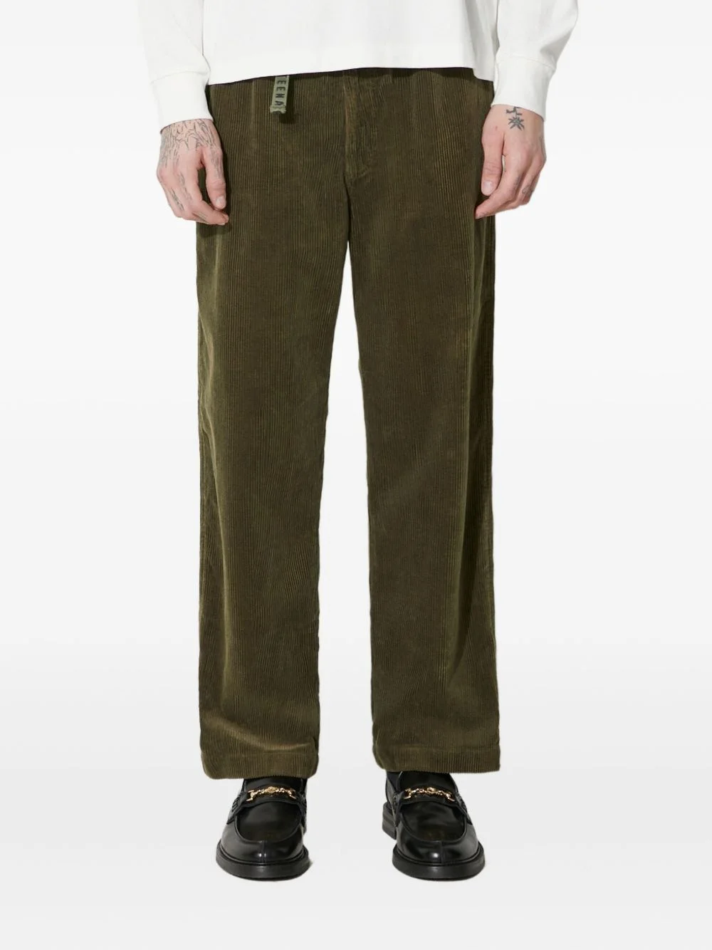corduroy-wale trousers - 1