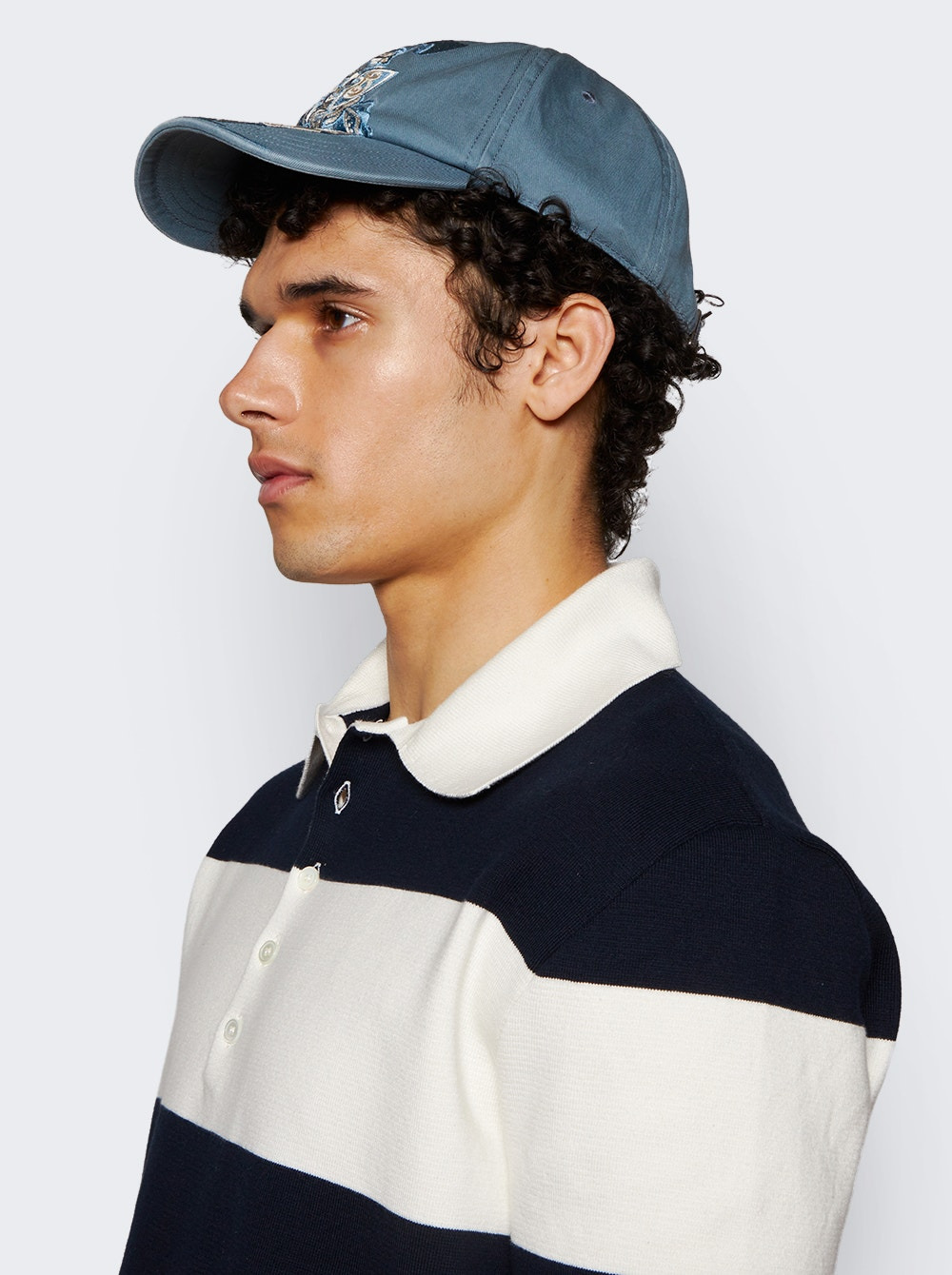 Equestrian Knight Design Baseball Cap Flood Blue - 3
