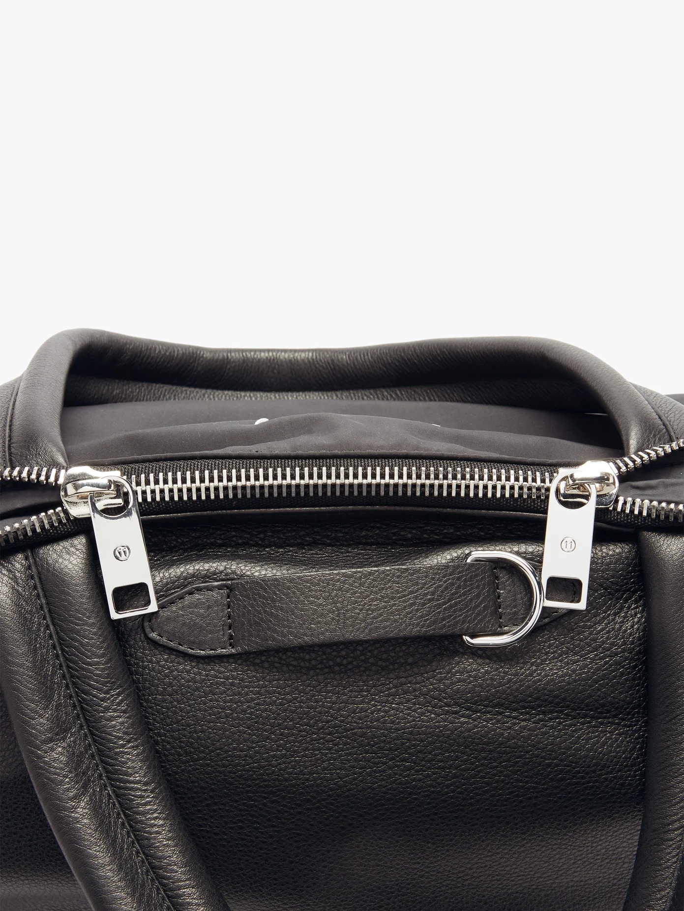 Four-stitched cracked-leather weekender bag - 6