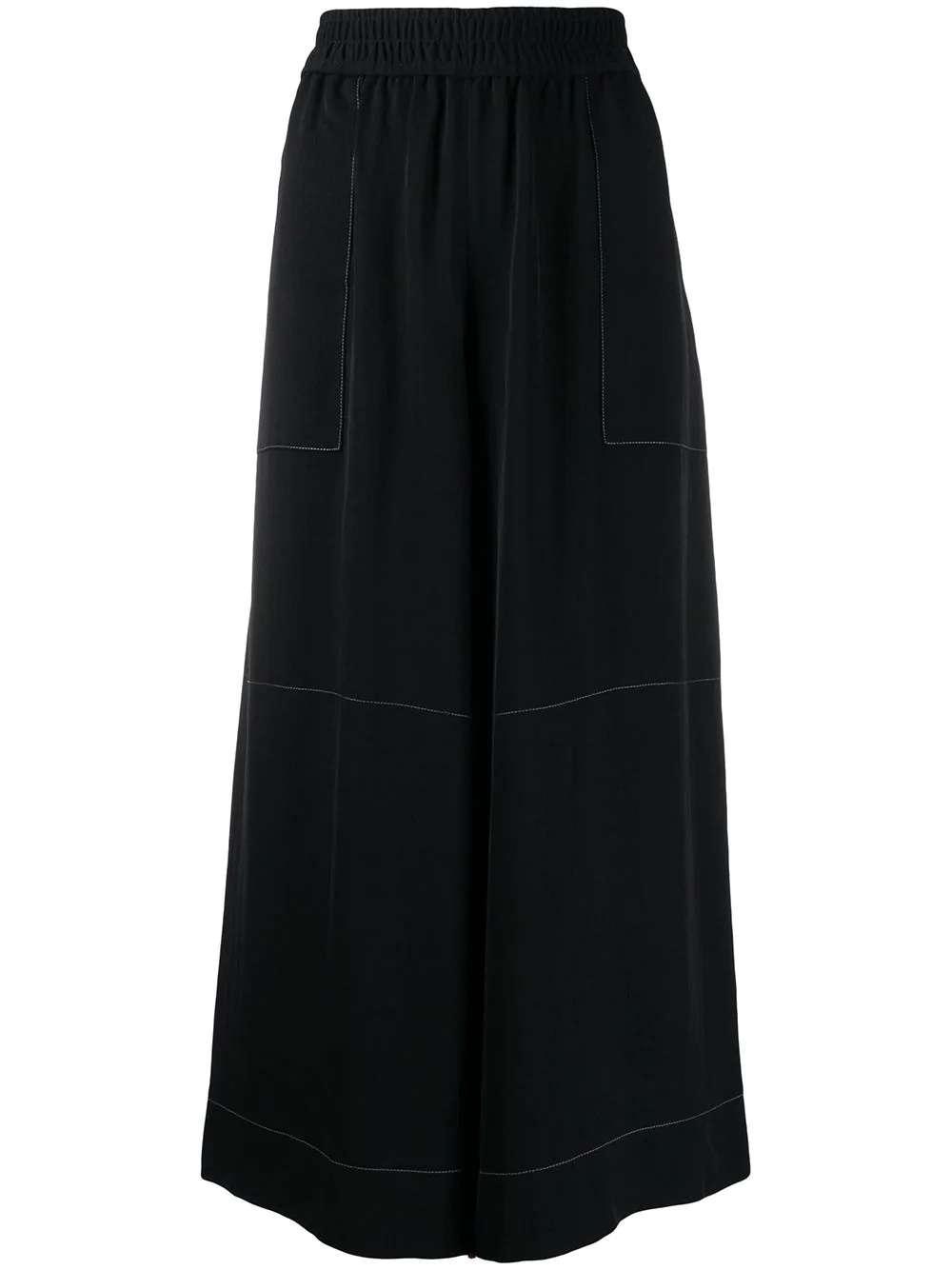 wide-leg culotte trousers - 1