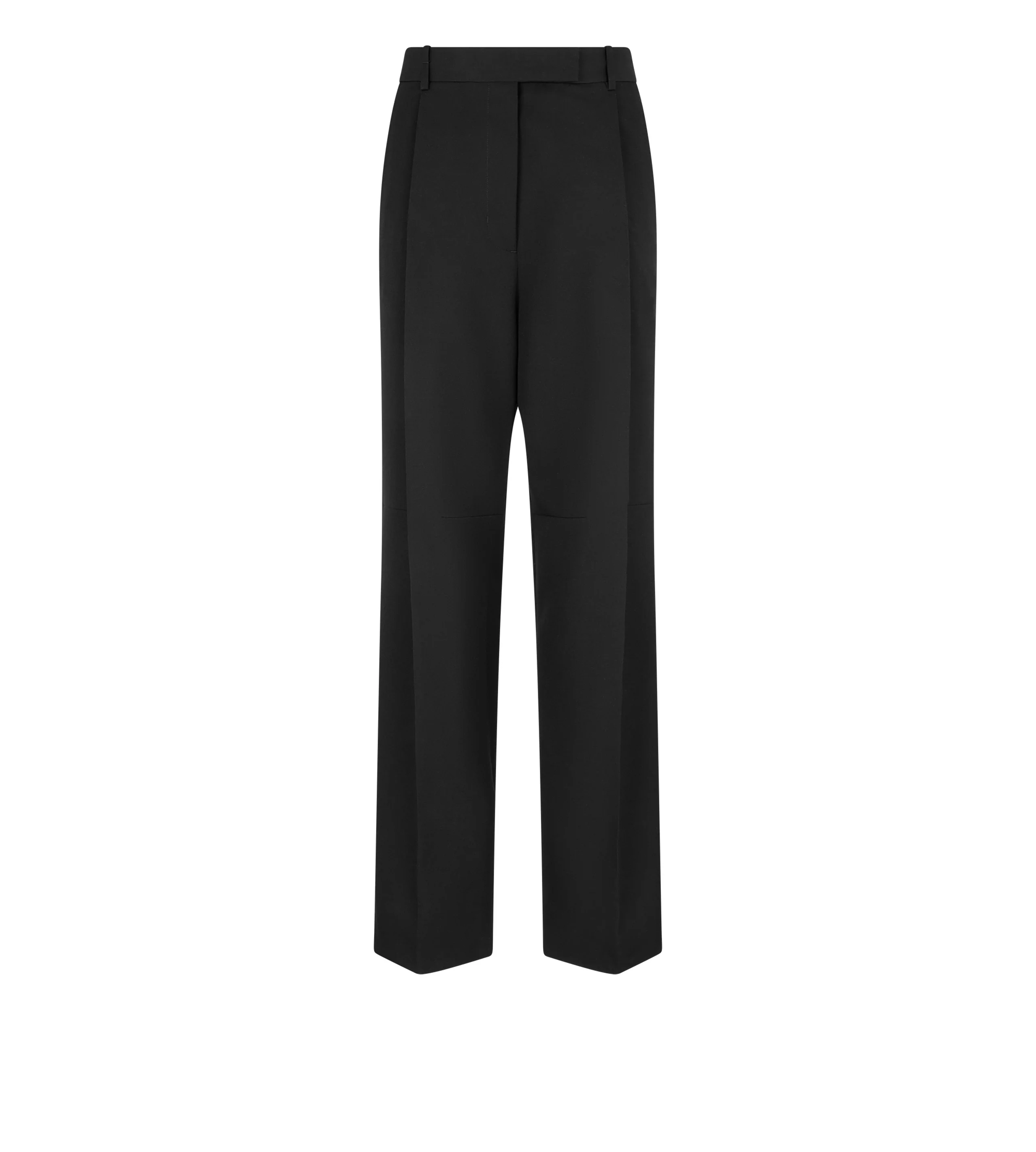 SHARP WOOL PLEATED PANTS - 1