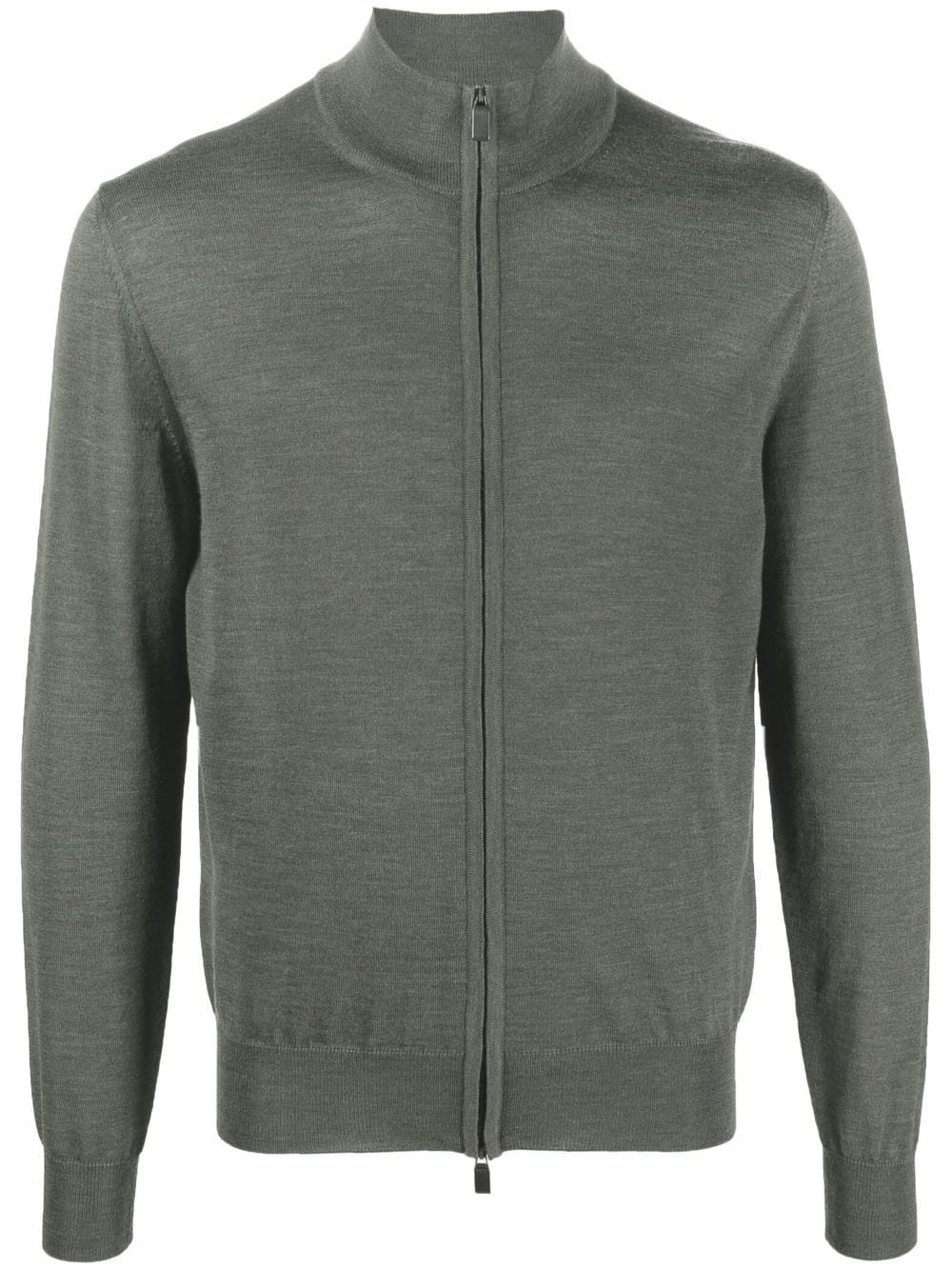 merino-wool zip-up jumper - 1