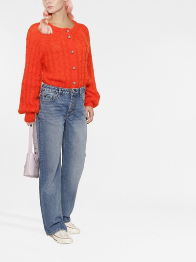 GANNI relaxed mid-rise jeans outlook