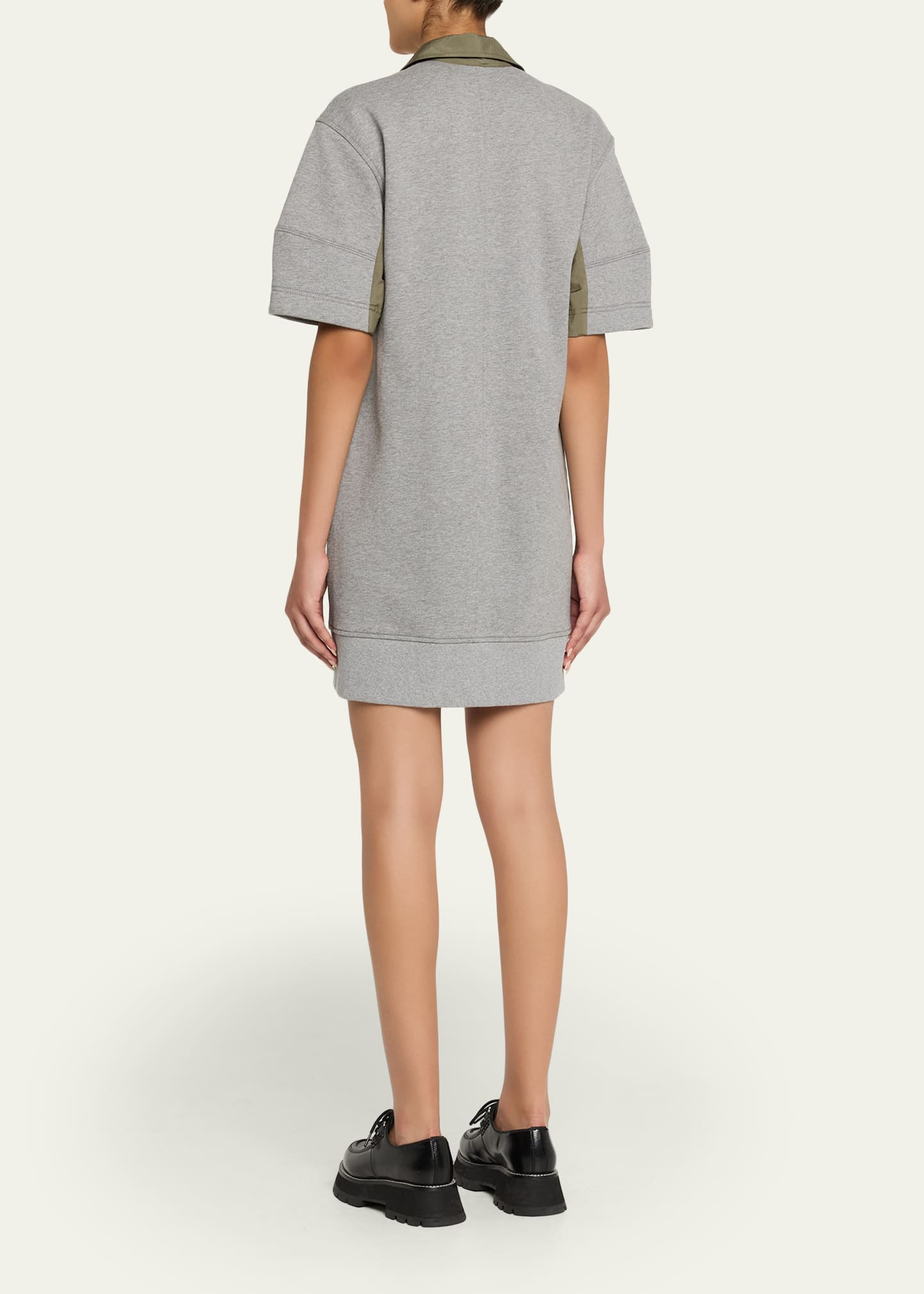 Short-Sleeve Combo Polo Dress - 3