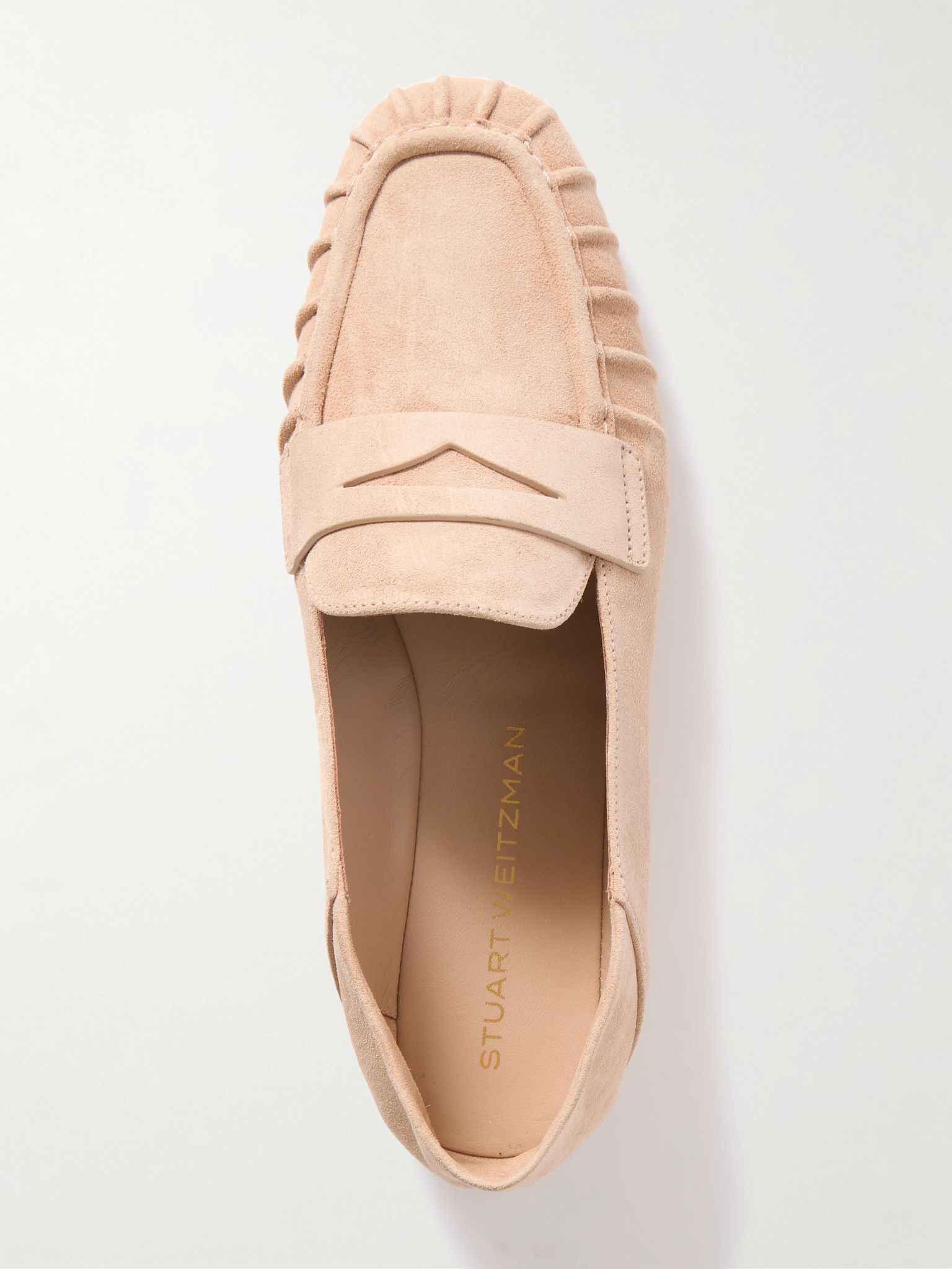 Brooks collapsible-heel suede loafers Beige - 5
