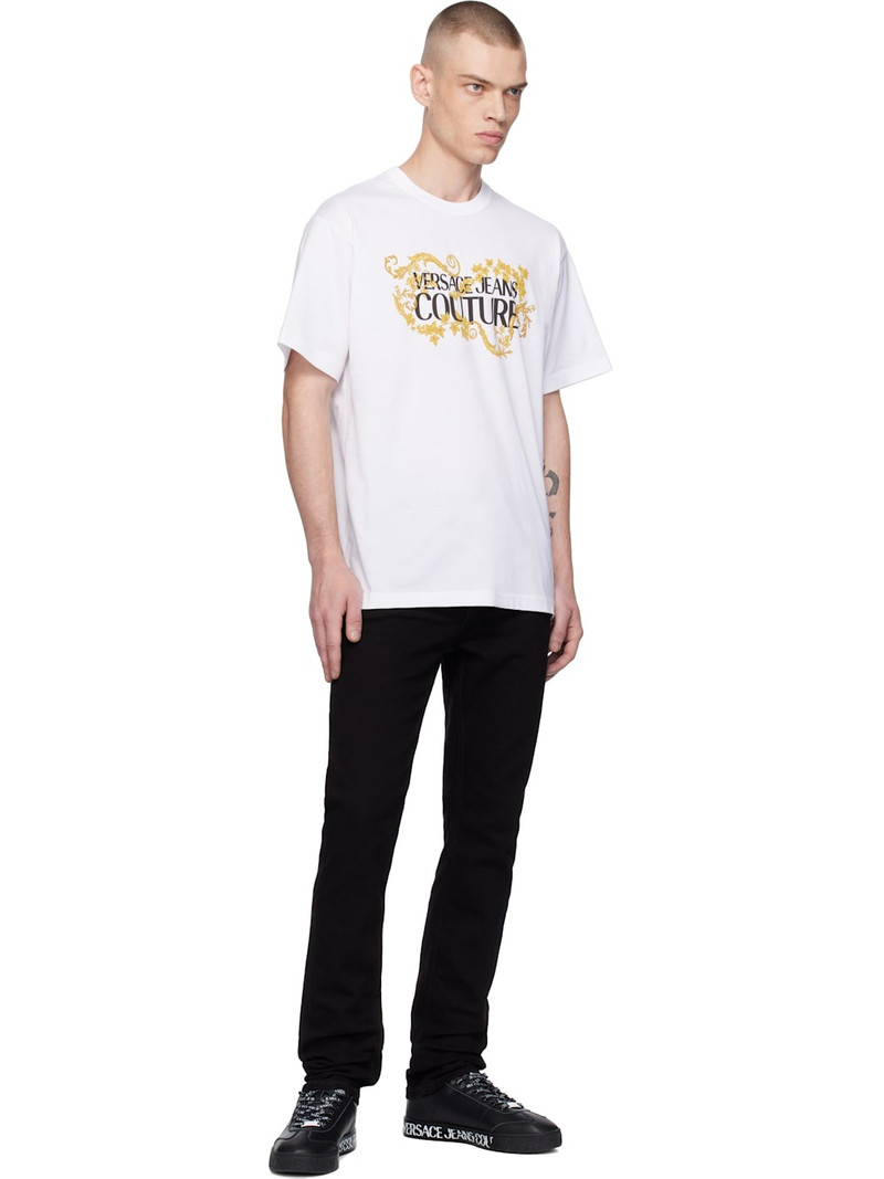 VERSACE JEANS COUTURE White Barocco T-shirt outlook