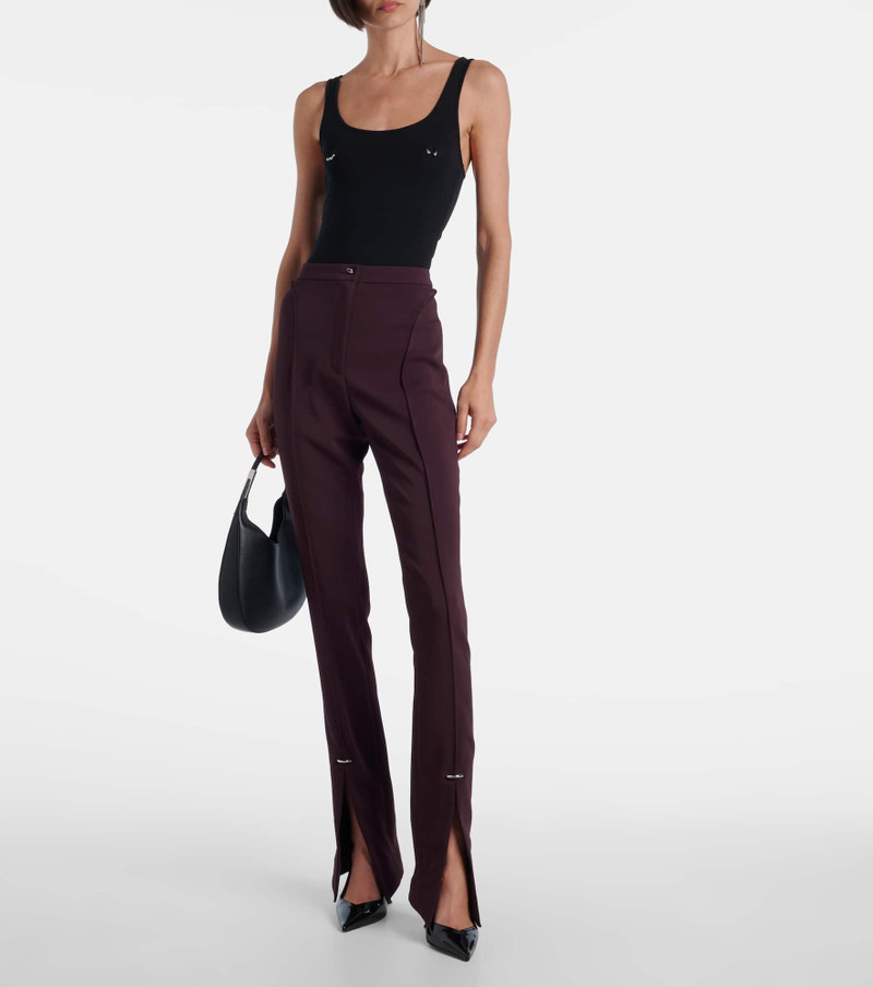 MUGLER High-rise flared pants outlook