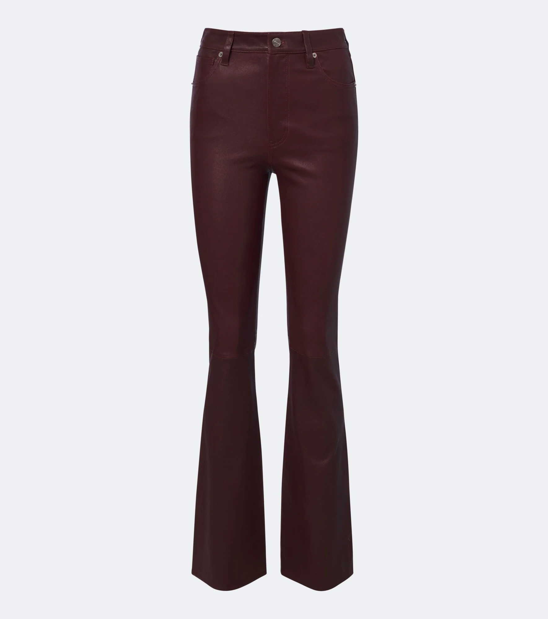 Leather bootcut pants - 1