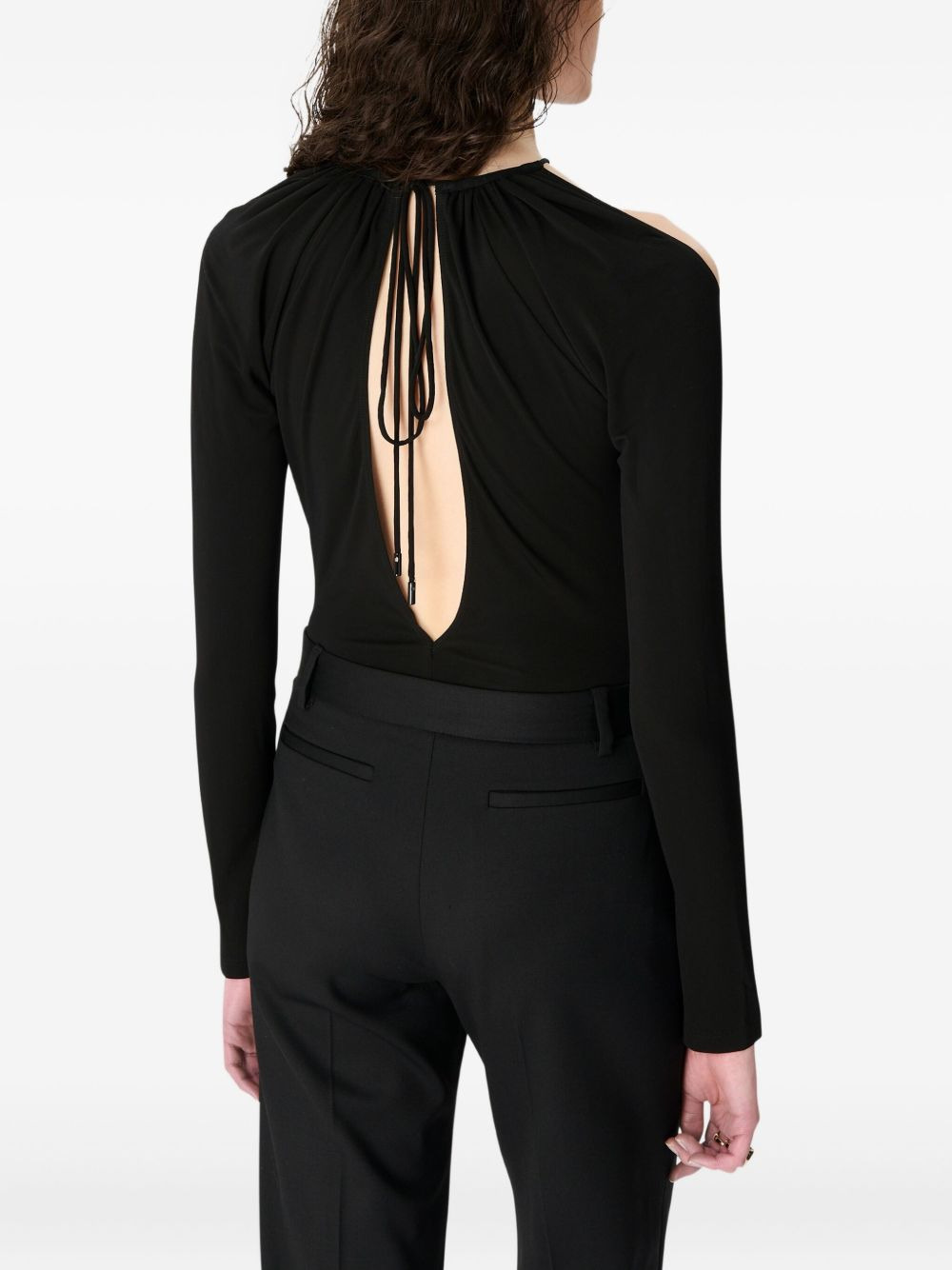 draped keyhole bodysuit - 4