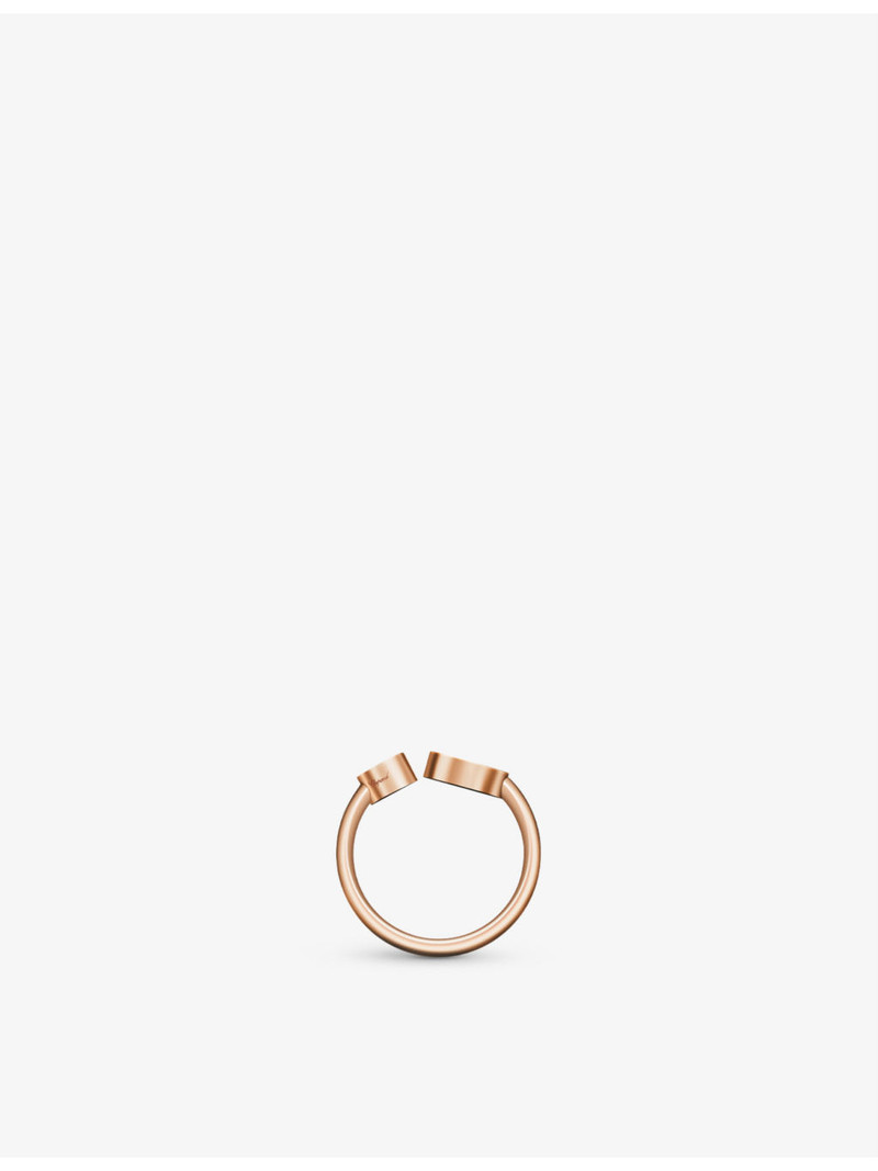 Chopard Happy Hearts 18ct rose-gold and 0.05ct round-cut diamond ring outlook