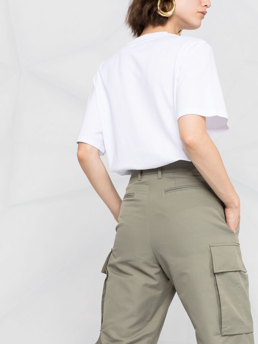straight-leg cargo trousers - 3