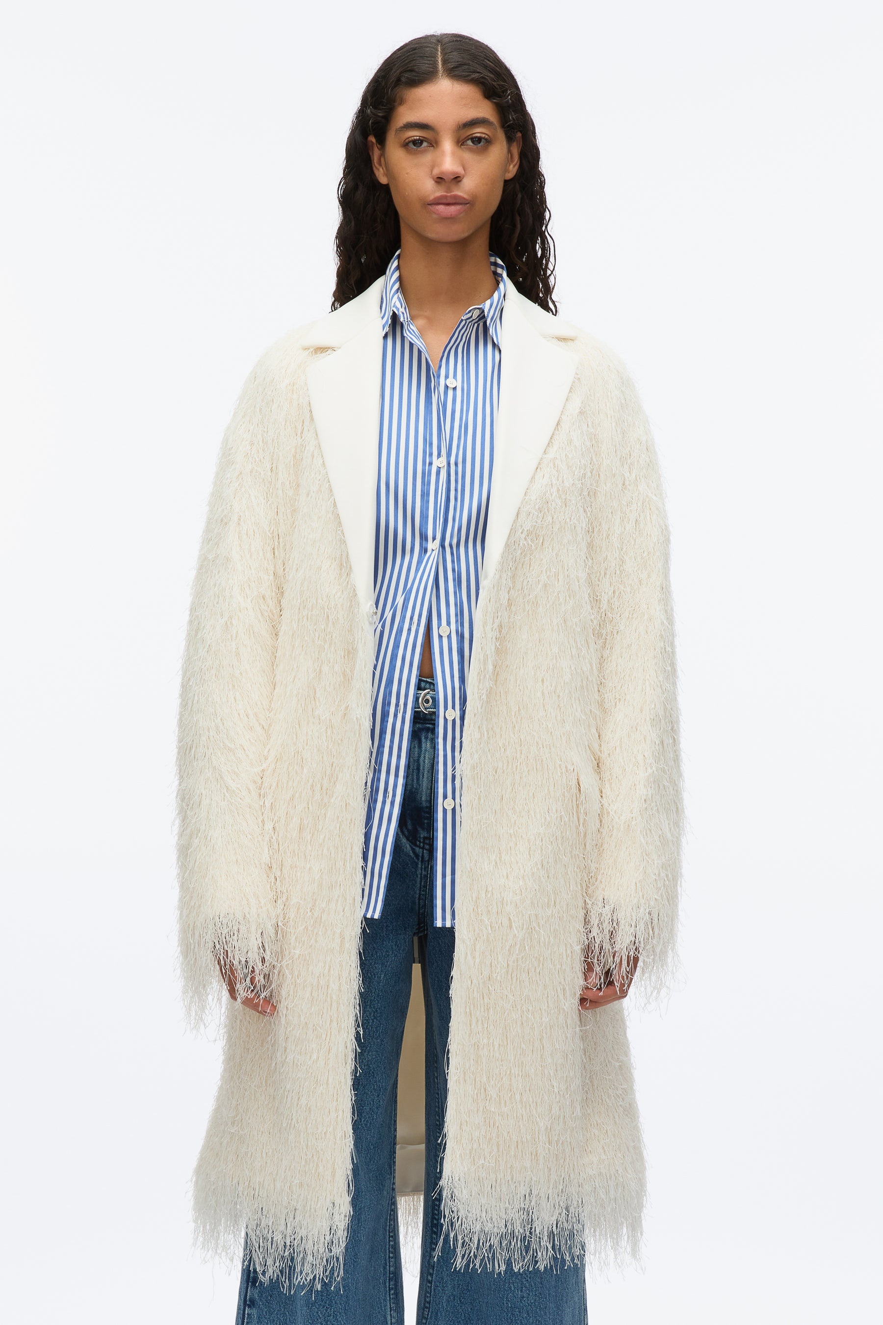 Fringe Tuxedo Coat - 2